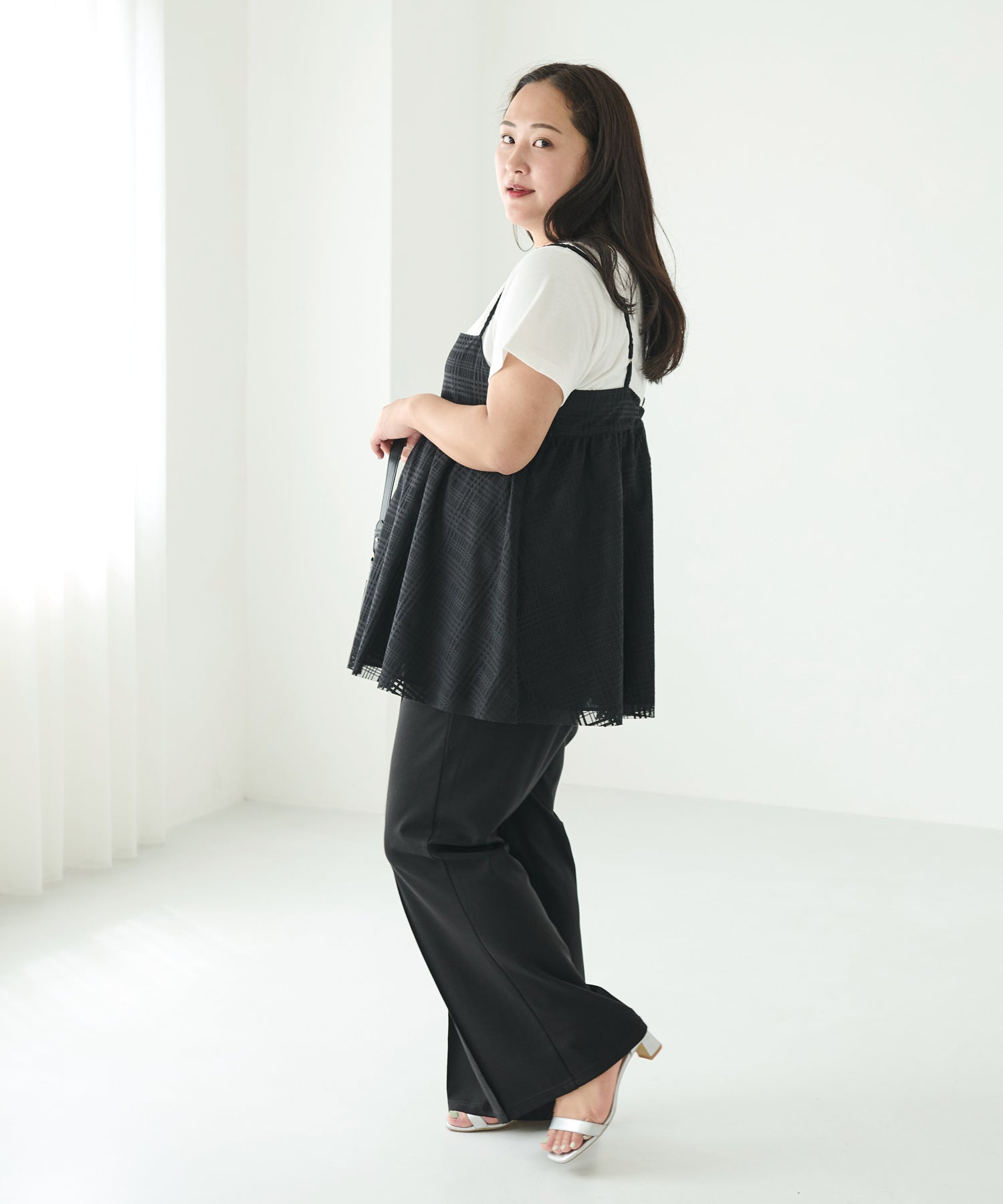 ブラック model:161cm 着用サイズ:3L
