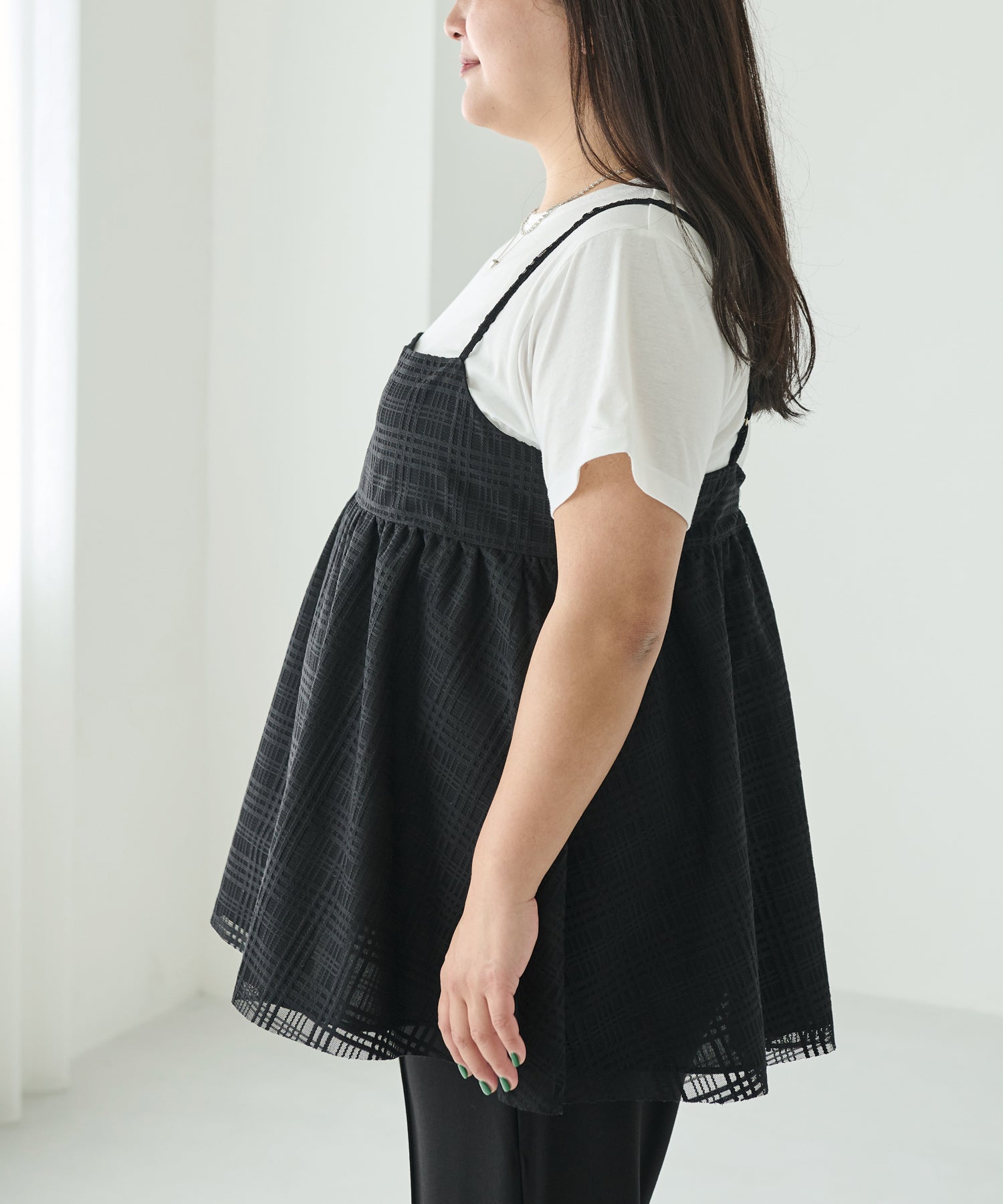 サイド ブラック model:161cm 着用サイズ:3L