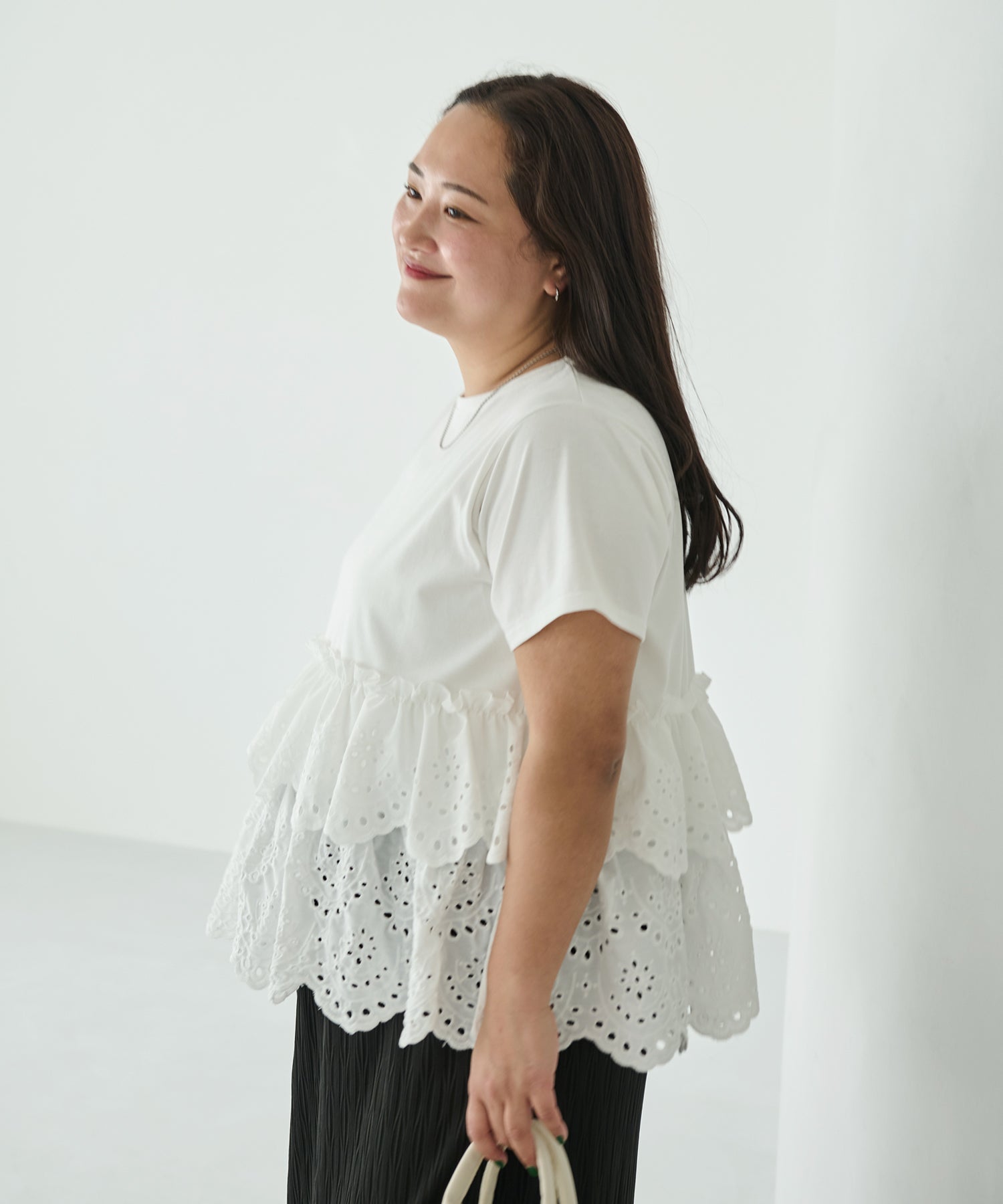 オフホワイト model:161cm 着用サイズ:3L