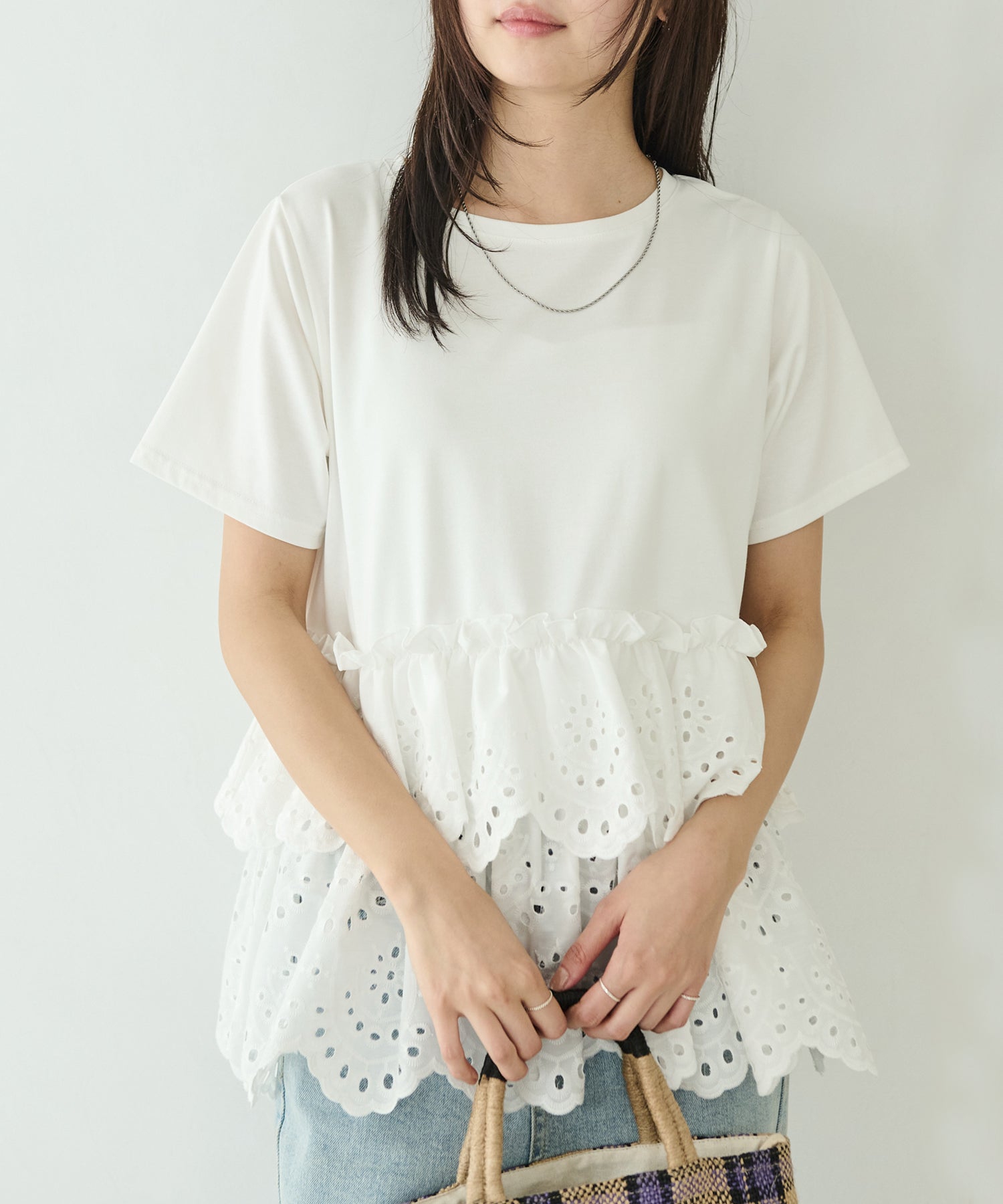 クラフト刺繍プルオーバー