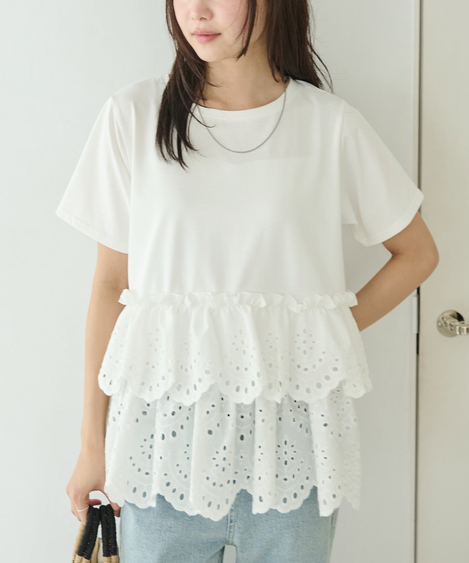 クラフト刺繍プルオーバー