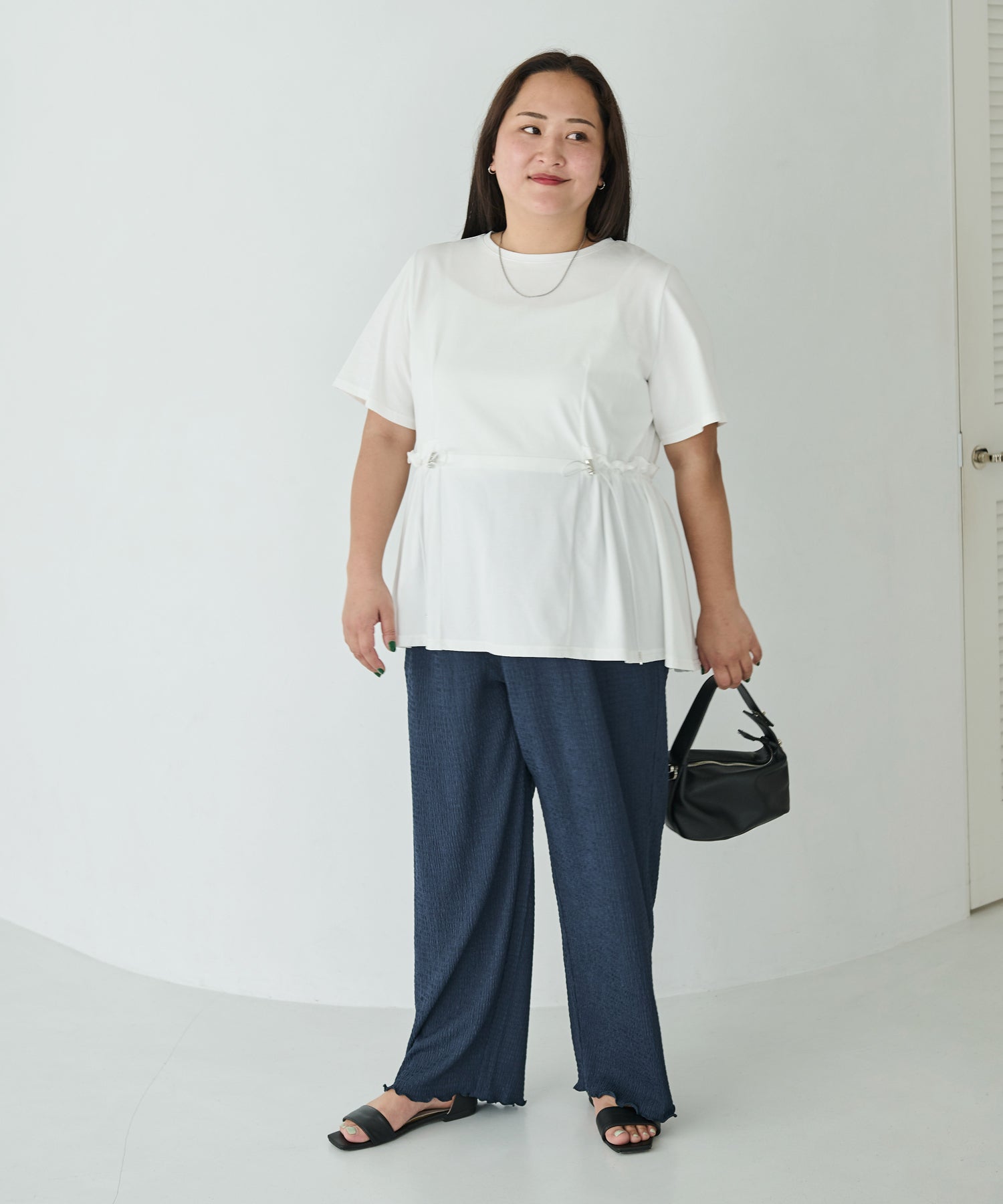 ネイビー model:161cm 着用サイズ:3L