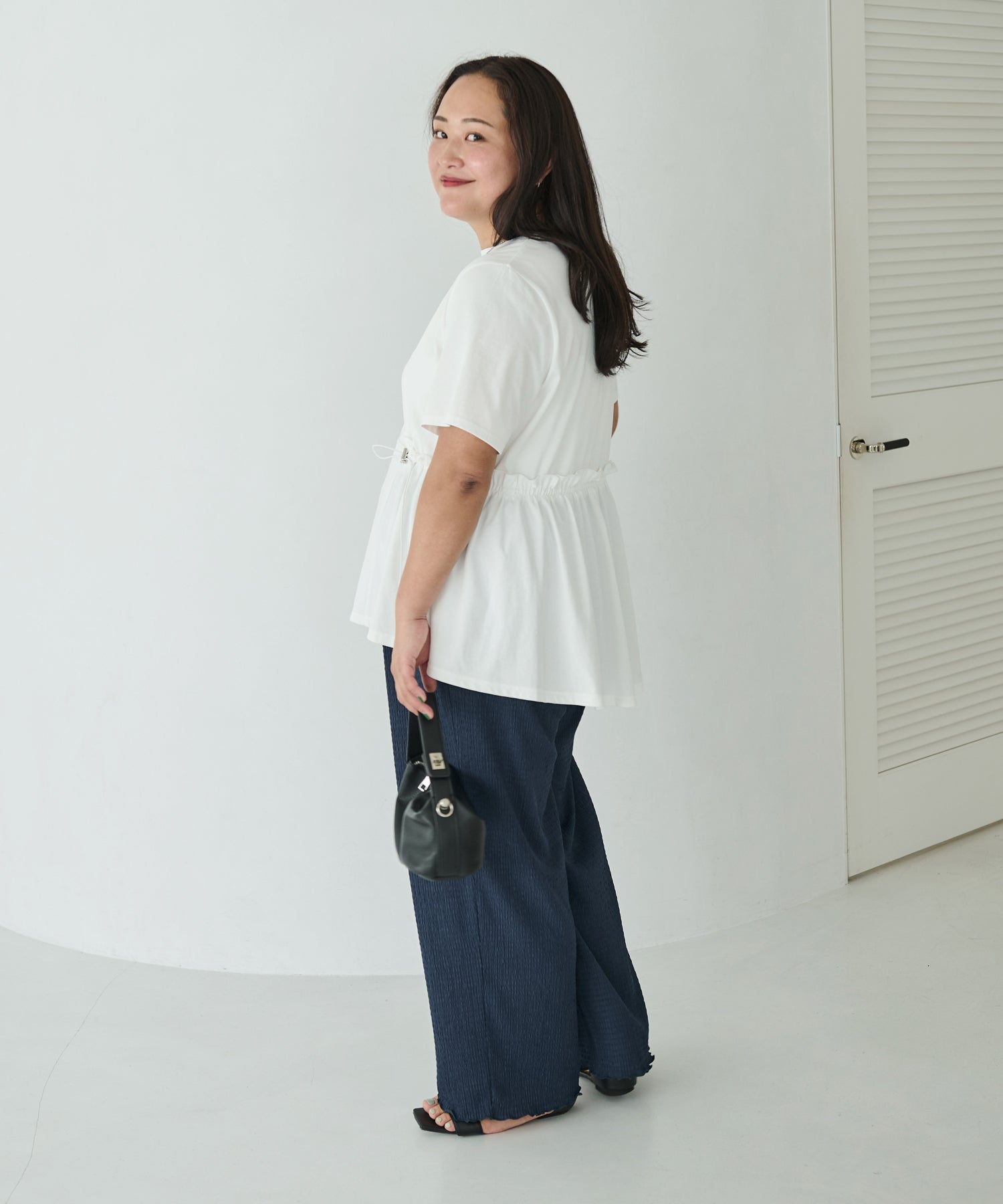 ネイビー model:161cm 着用サイズ:3L