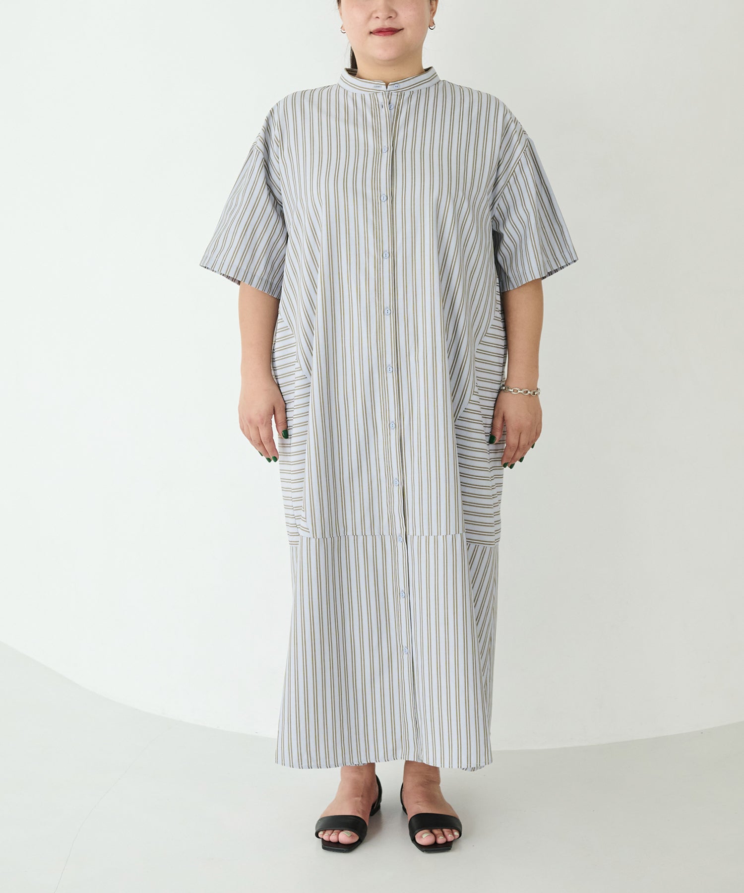 フロント サックス model:161cm 着用サイズ:3L