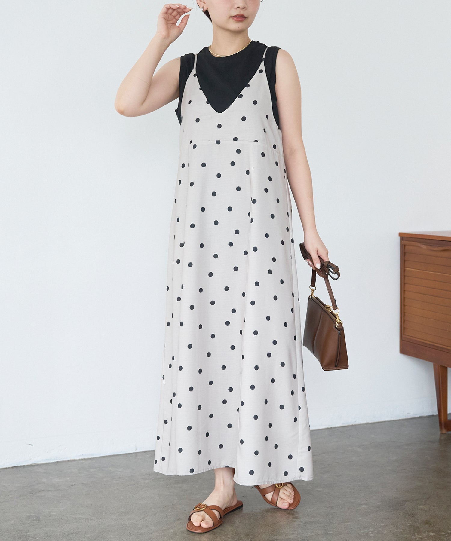 ベージュ model:156cm 着用サイズ:M