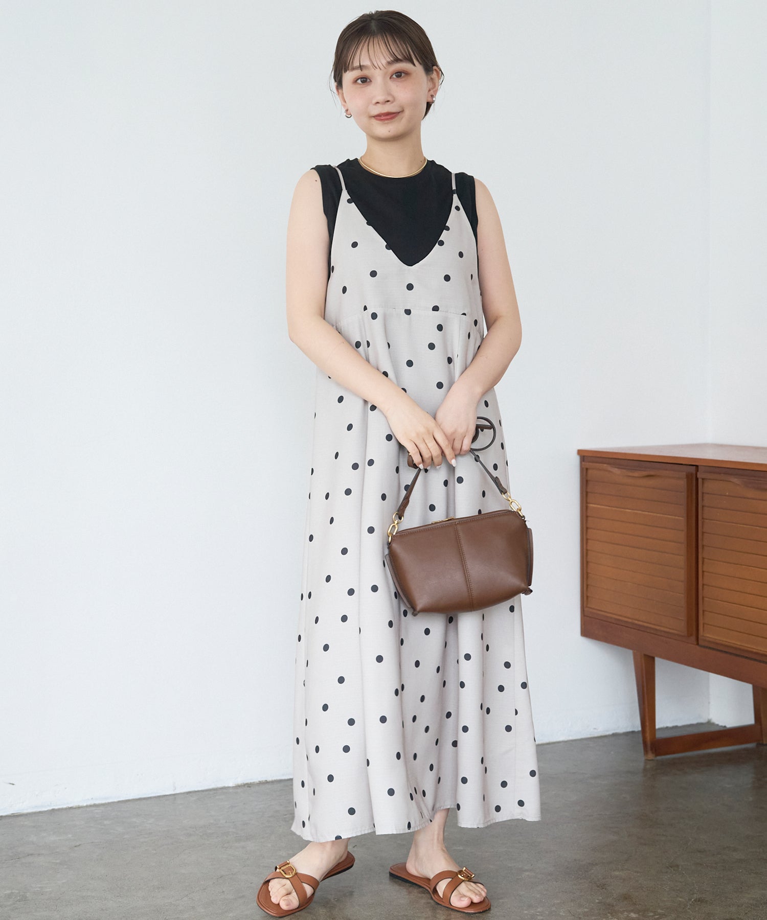 ベージュ model:156cm 着用サイズ:M