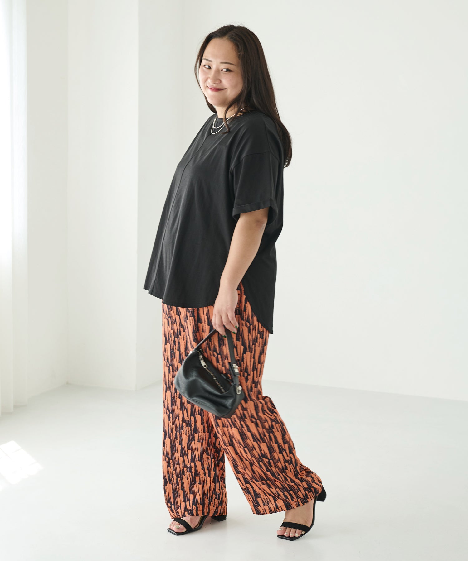 ネイビー model:161cm 着用サイズ:3L