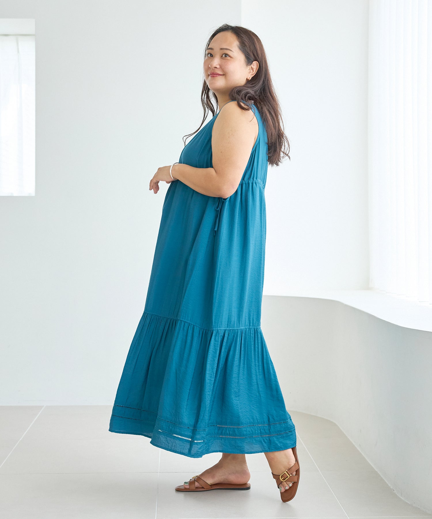 ブルー model:161cm 着用サイズ:3L