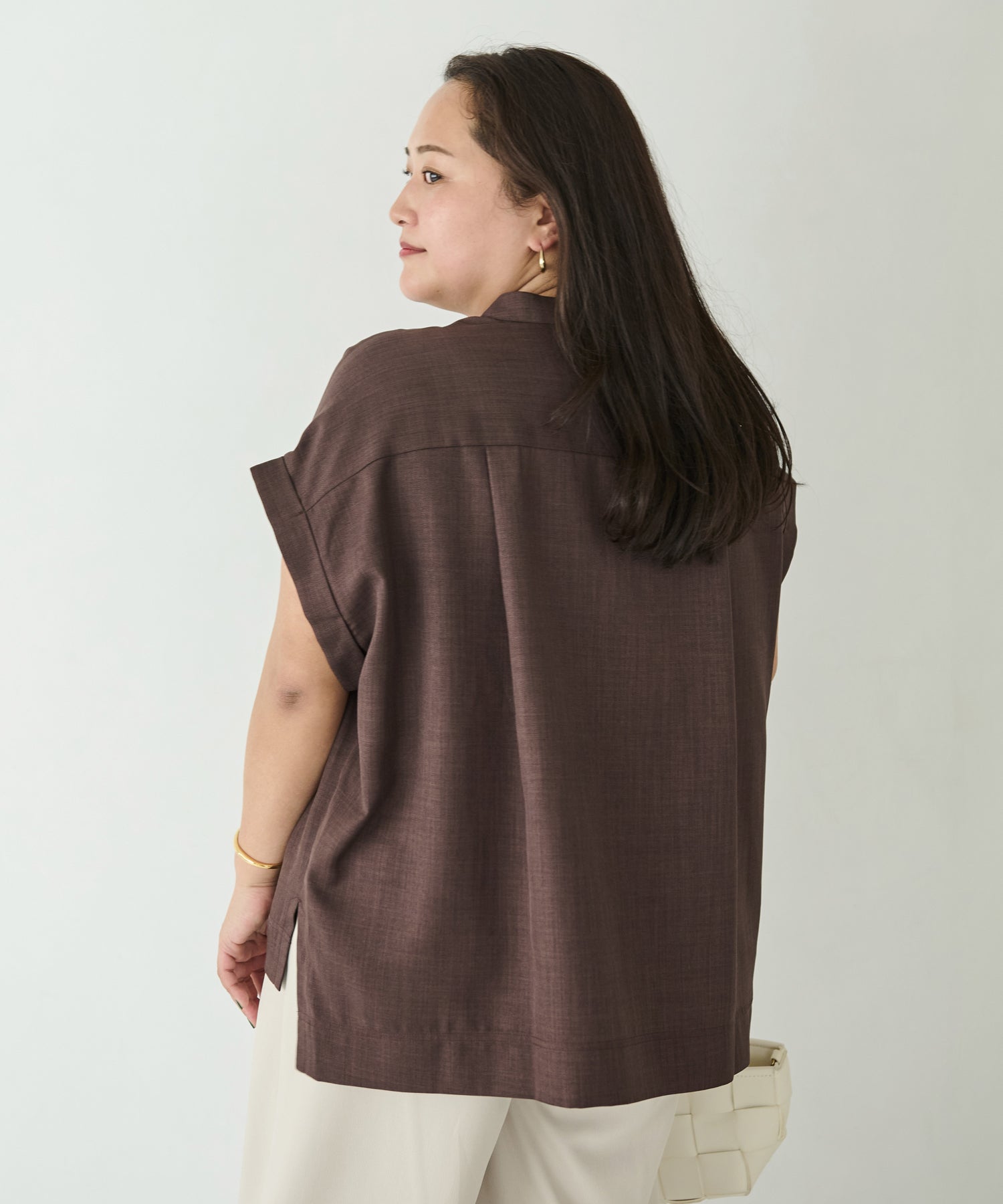 ブラウン model:161cm 着用サイズ:3L