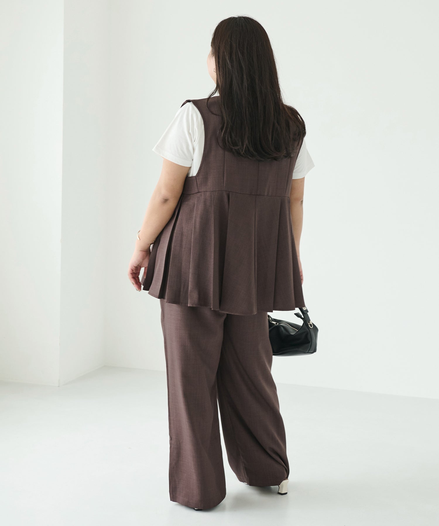 ブラウン model:161cm 着用サイズ:3L