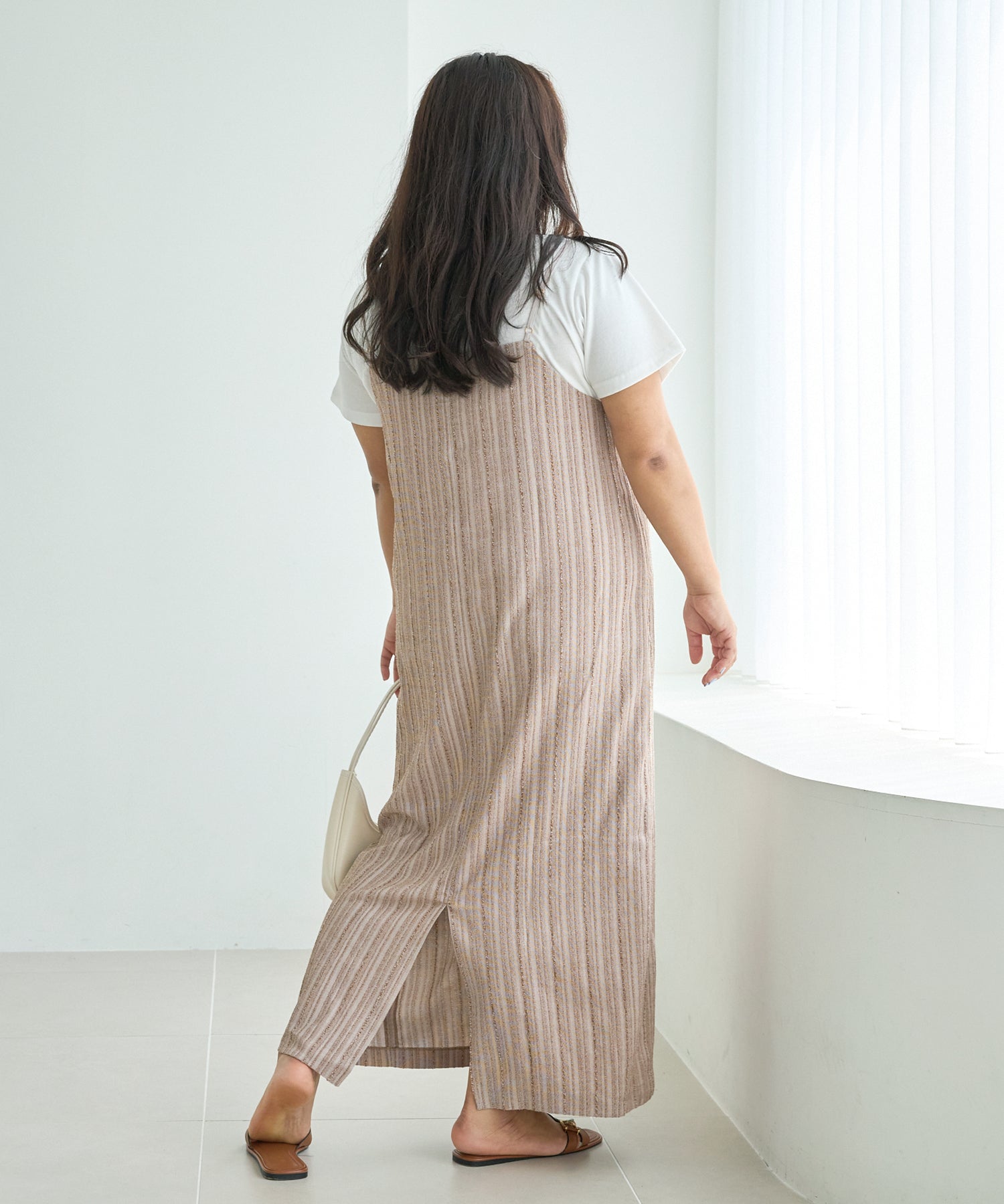 ブラウン model:161cm 着用サイズ:3L