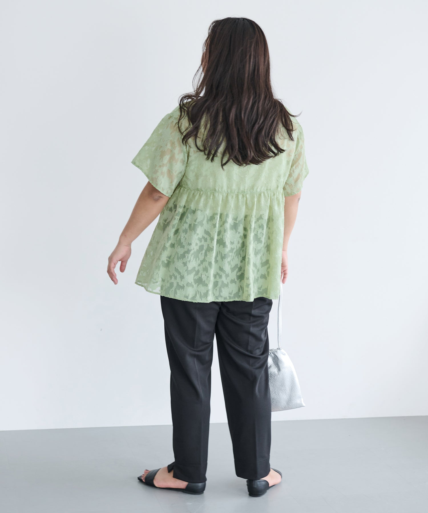 グリーン model:161cm 着用サイズ:3L