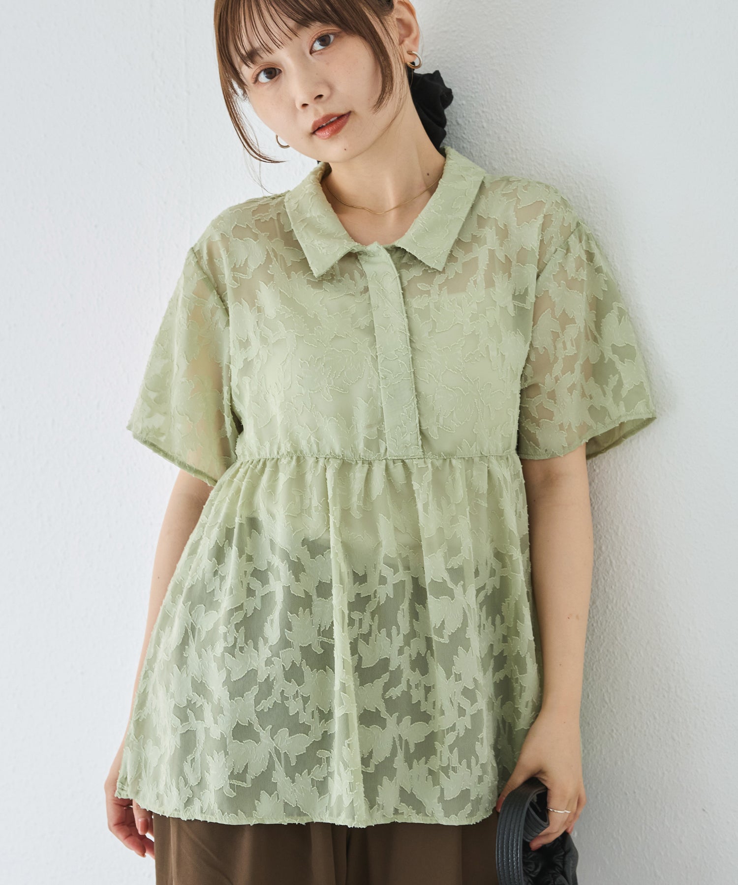 グリーン model:156cm 着用サイズ:M