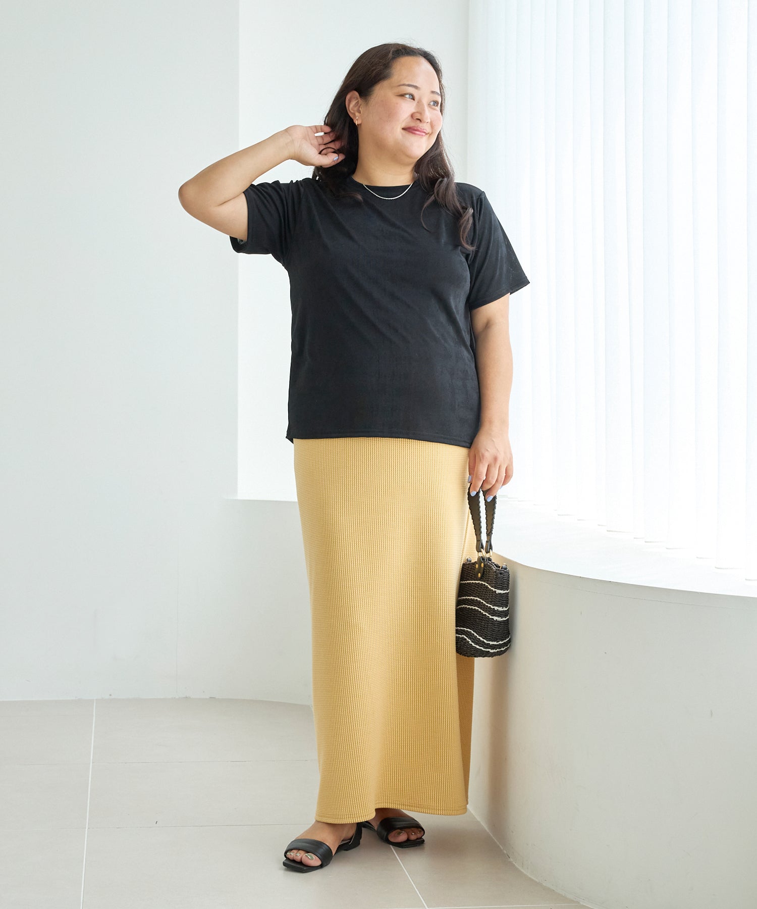 ブラック model:161cm 着用サイズ:3L