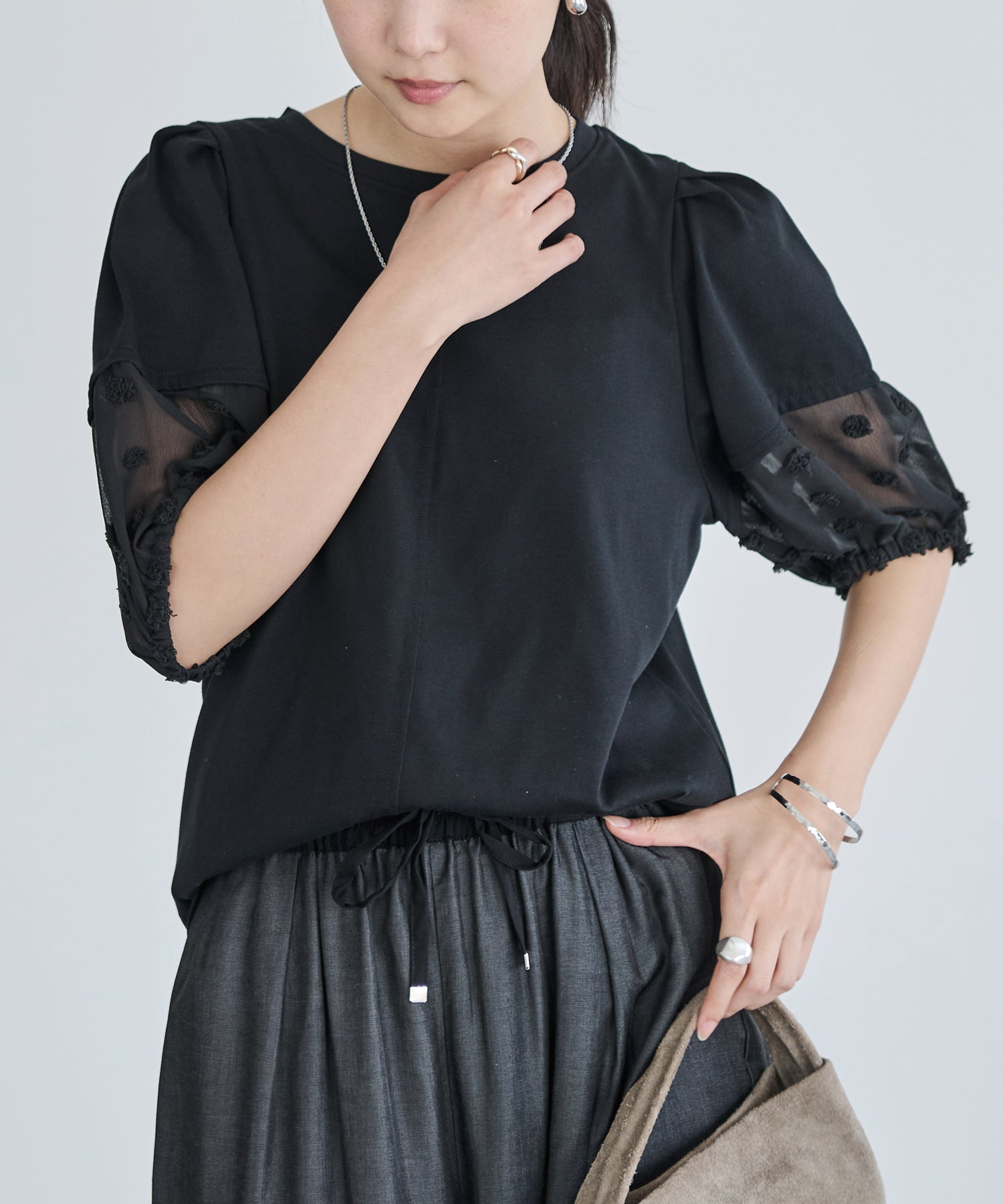 ブラック model:160cm 着用サイズ:M