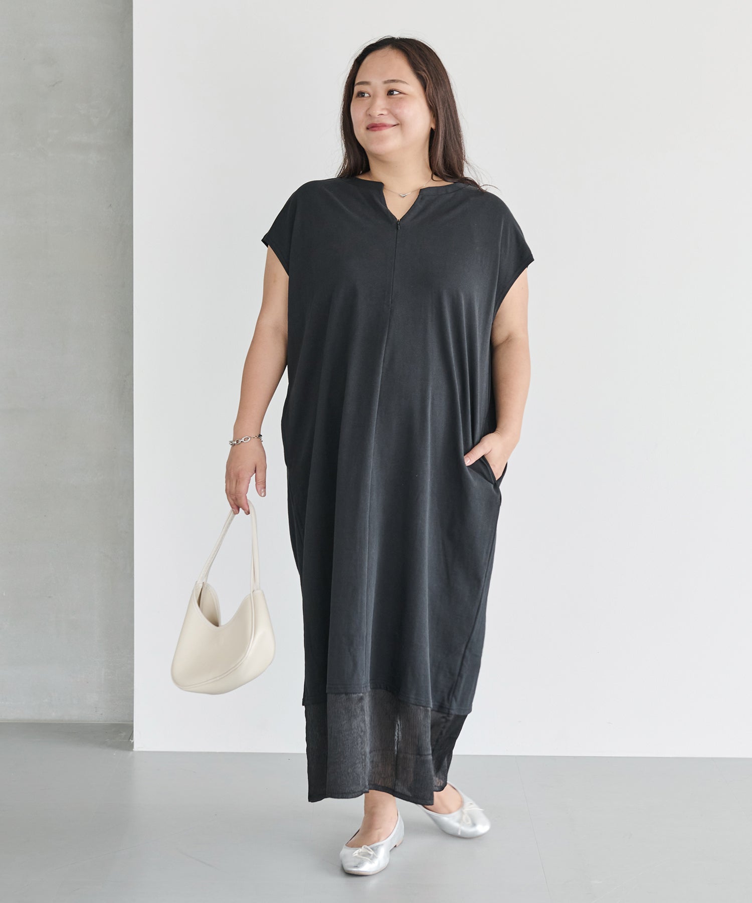 ブラック model:161cm 着用サイズ:3L
