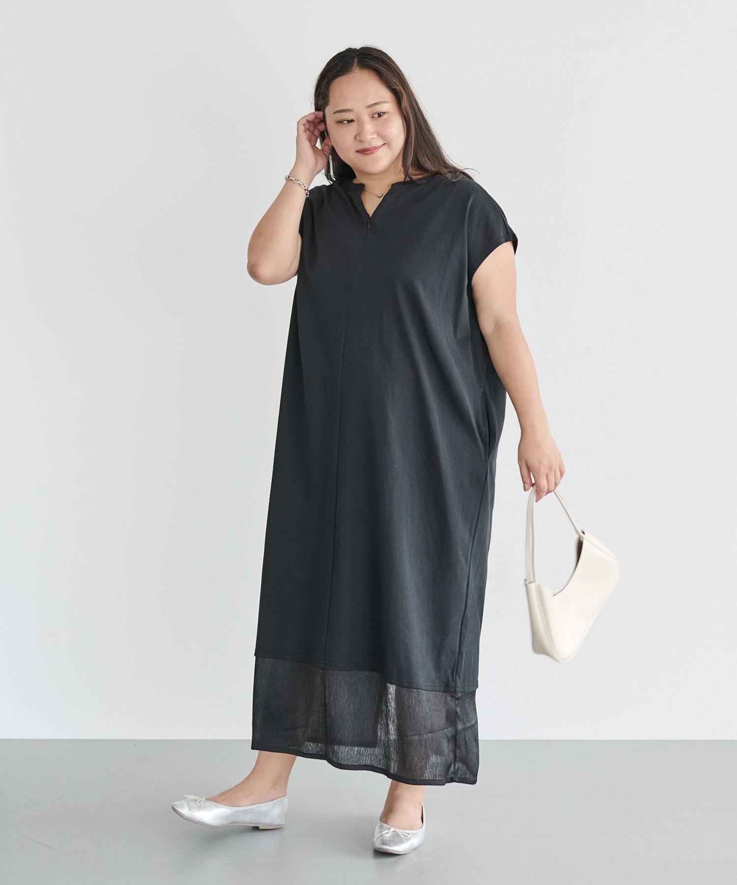 ブラック model:161cm 着用サイズ:3L