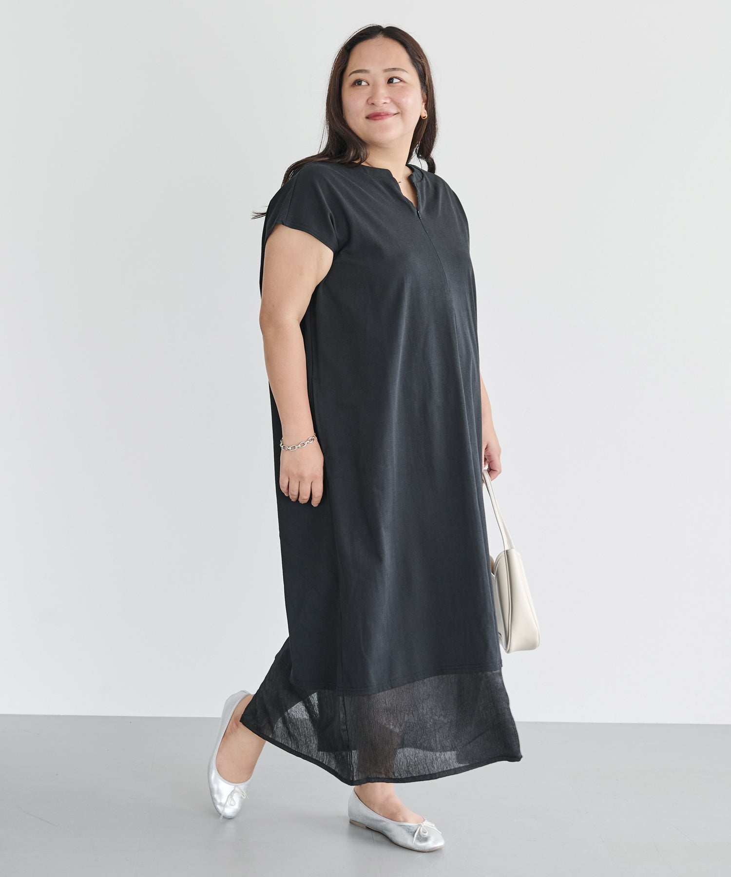 ブラック model:161cm 着用サイズ:3L
