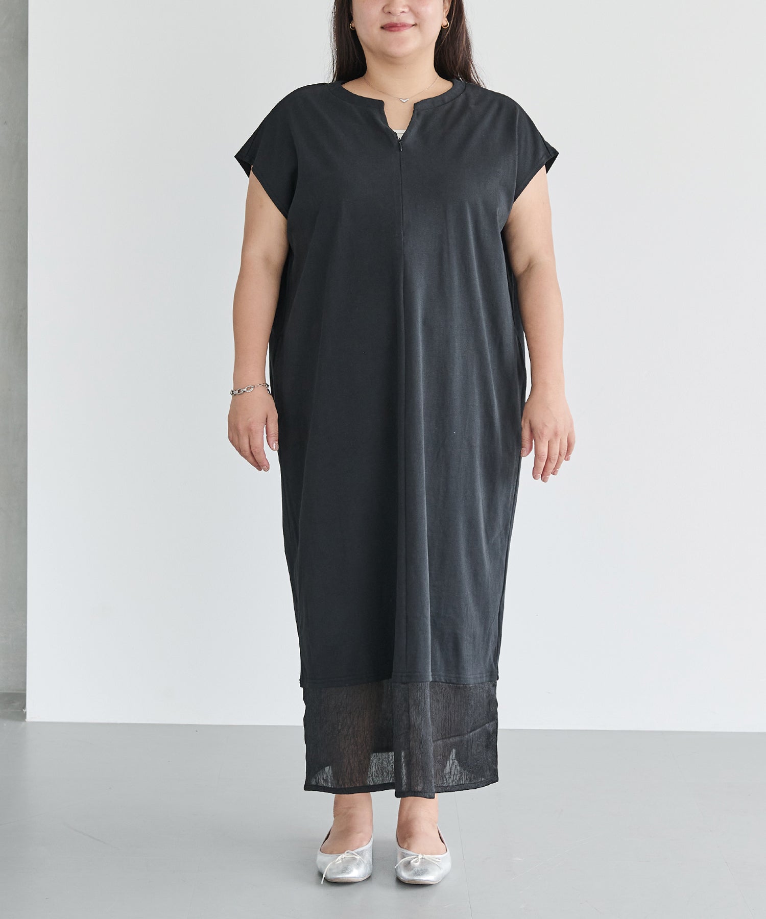 フロント ブラック model:161cm 着用サイズ:3L