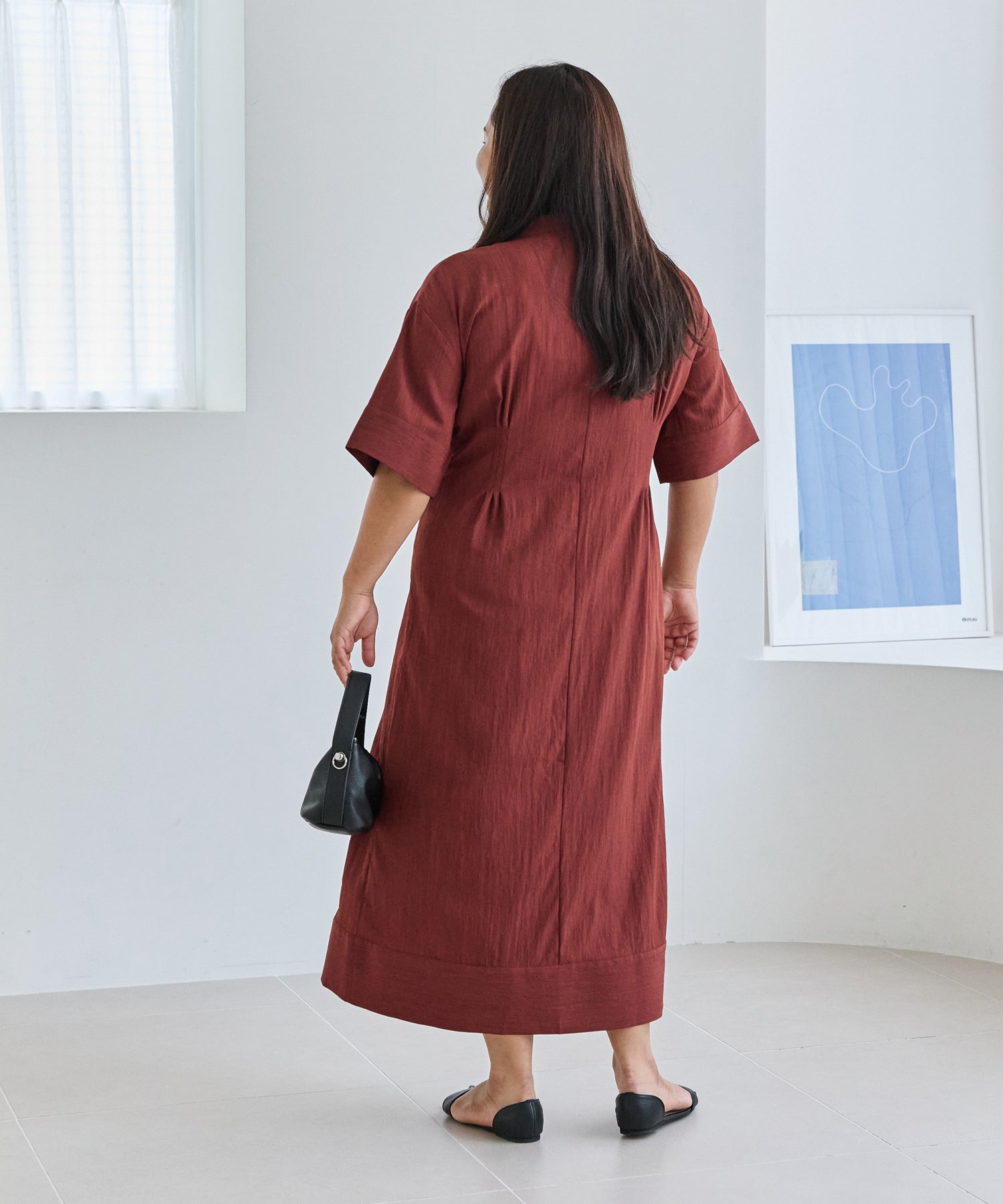 オレンジ model:161cm 着用サイズ:3L