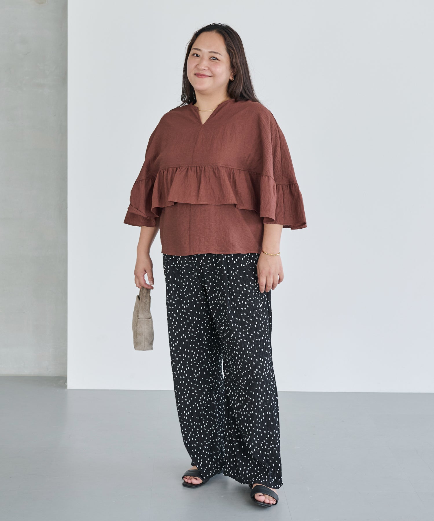 ブラック model:161cm 着用サイズ:3L