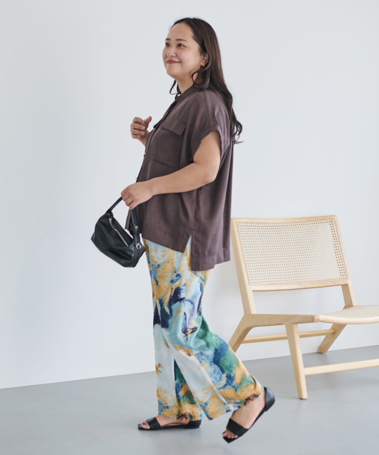 ブルー model:161cm 着用サイズ:3L