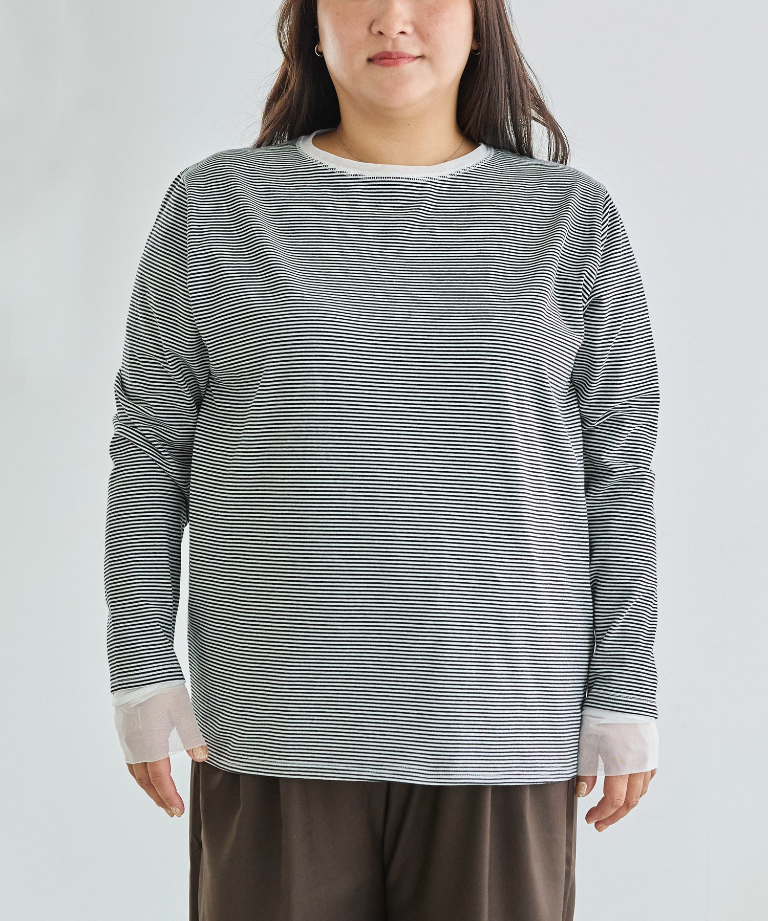 フロント model:161cm 着用サイズ:3L
