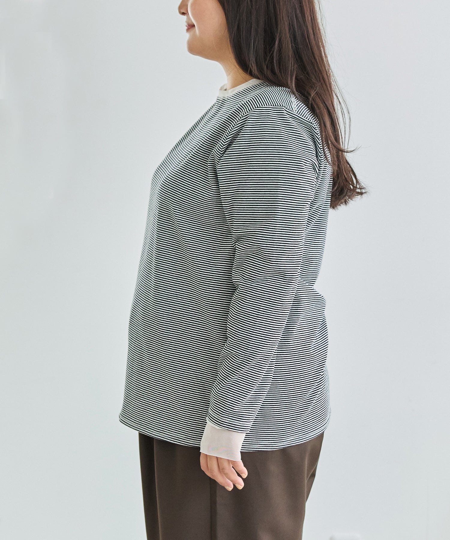 サイド model:161cm 着用サイズ:3L