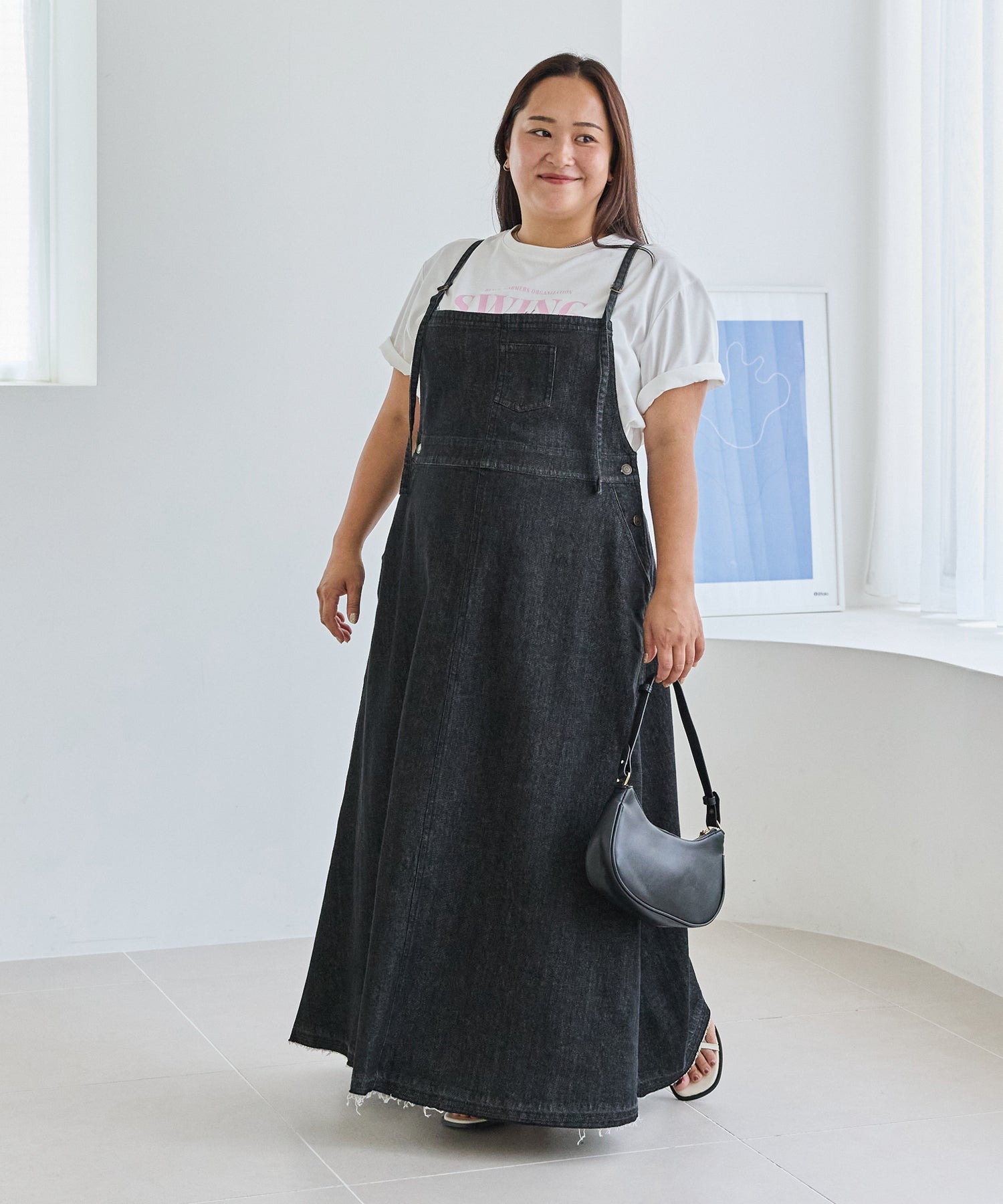 ブラック model:161cm 着用サイズ:3L