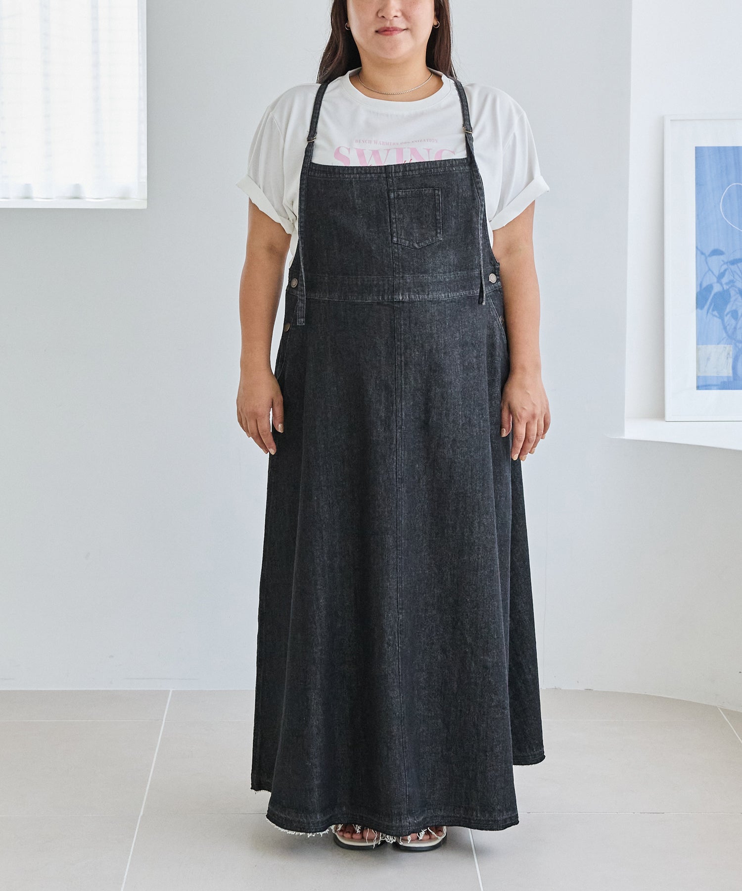 フロント ブラック model:161cm 着用サイズ:3L