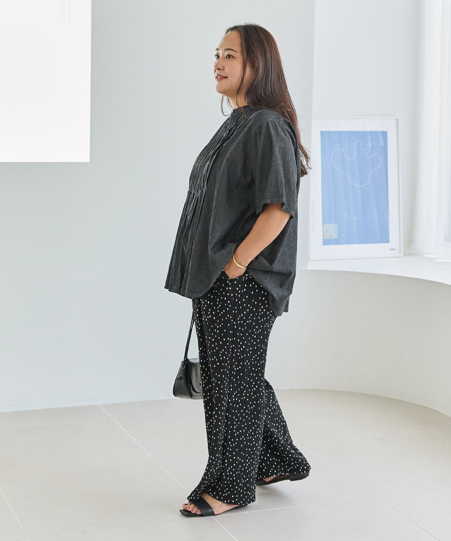 ブラック model:161cm 着用サイズ:3L