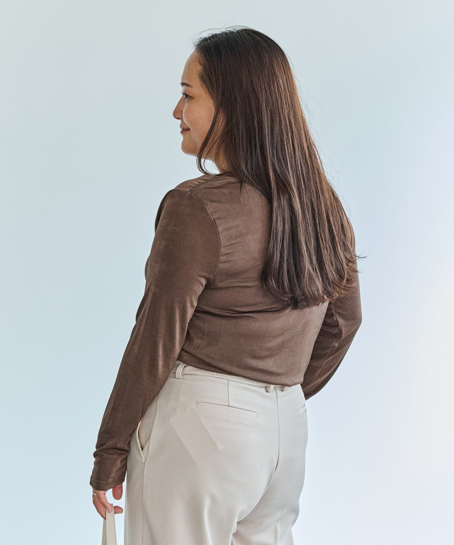 ブラウン model:161cm 着用サイズ:3L
