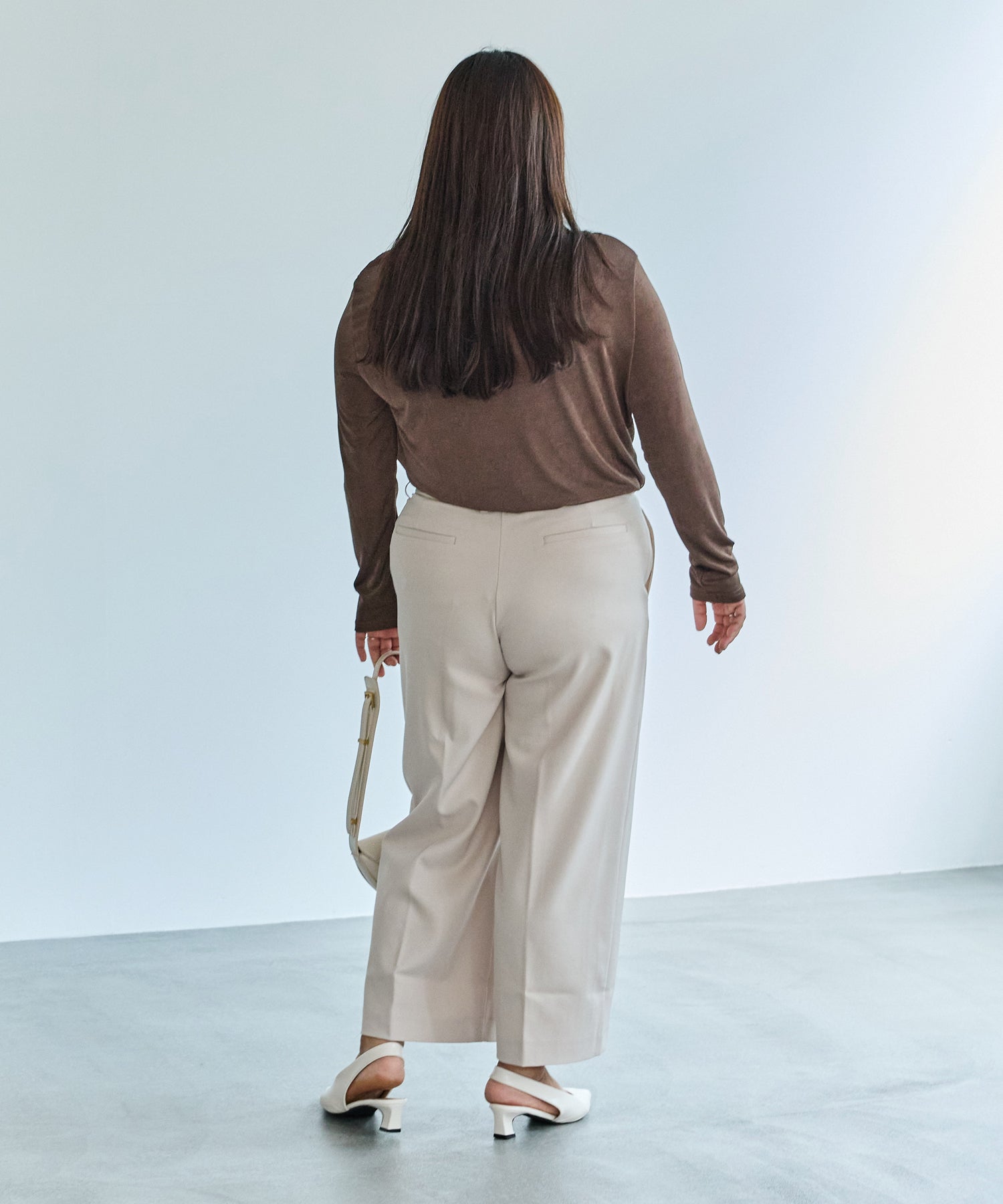 ブラウン model:161cm 着用サイズ:3L