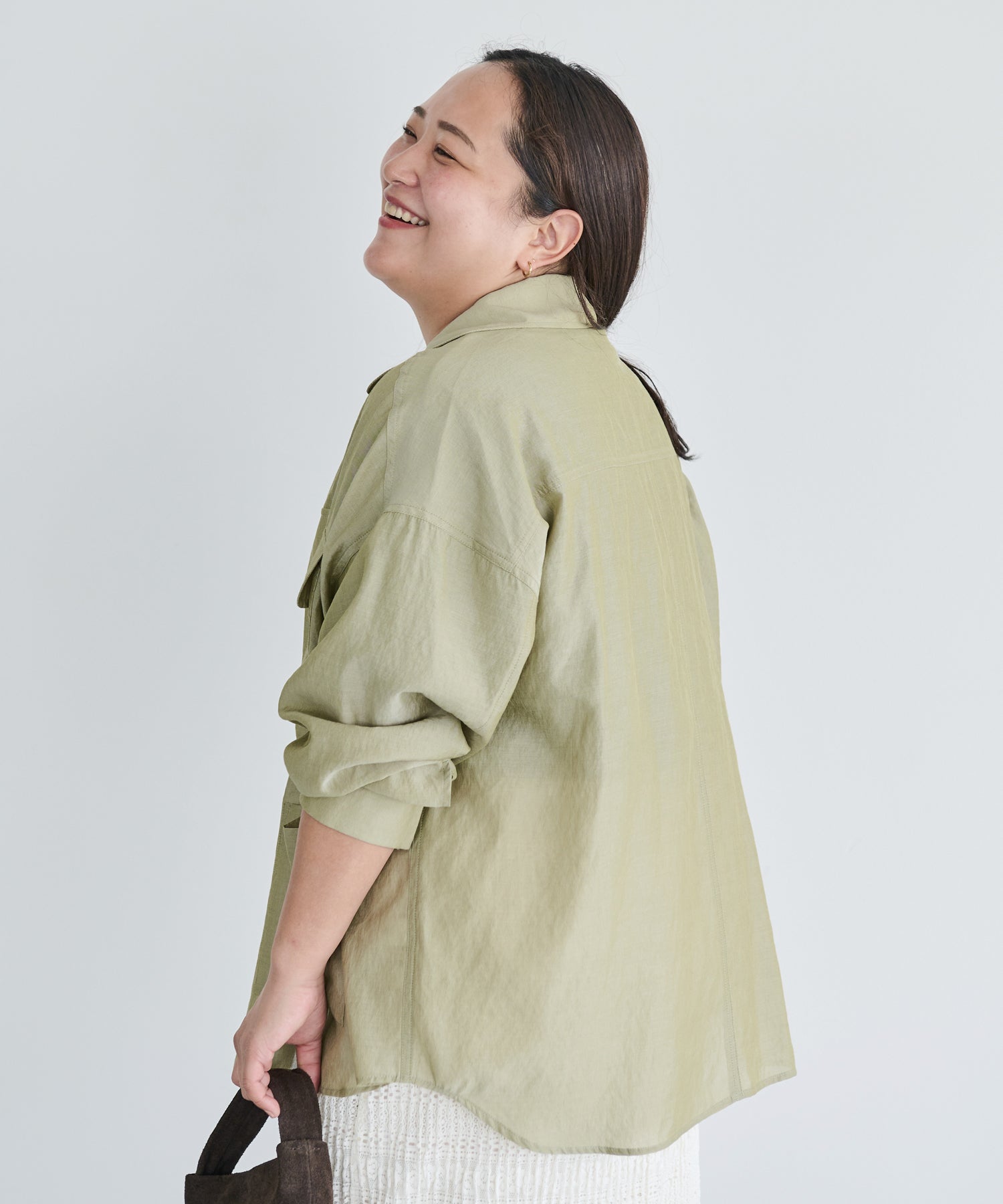 カーキ model:161cm 着用サイズ:3L
