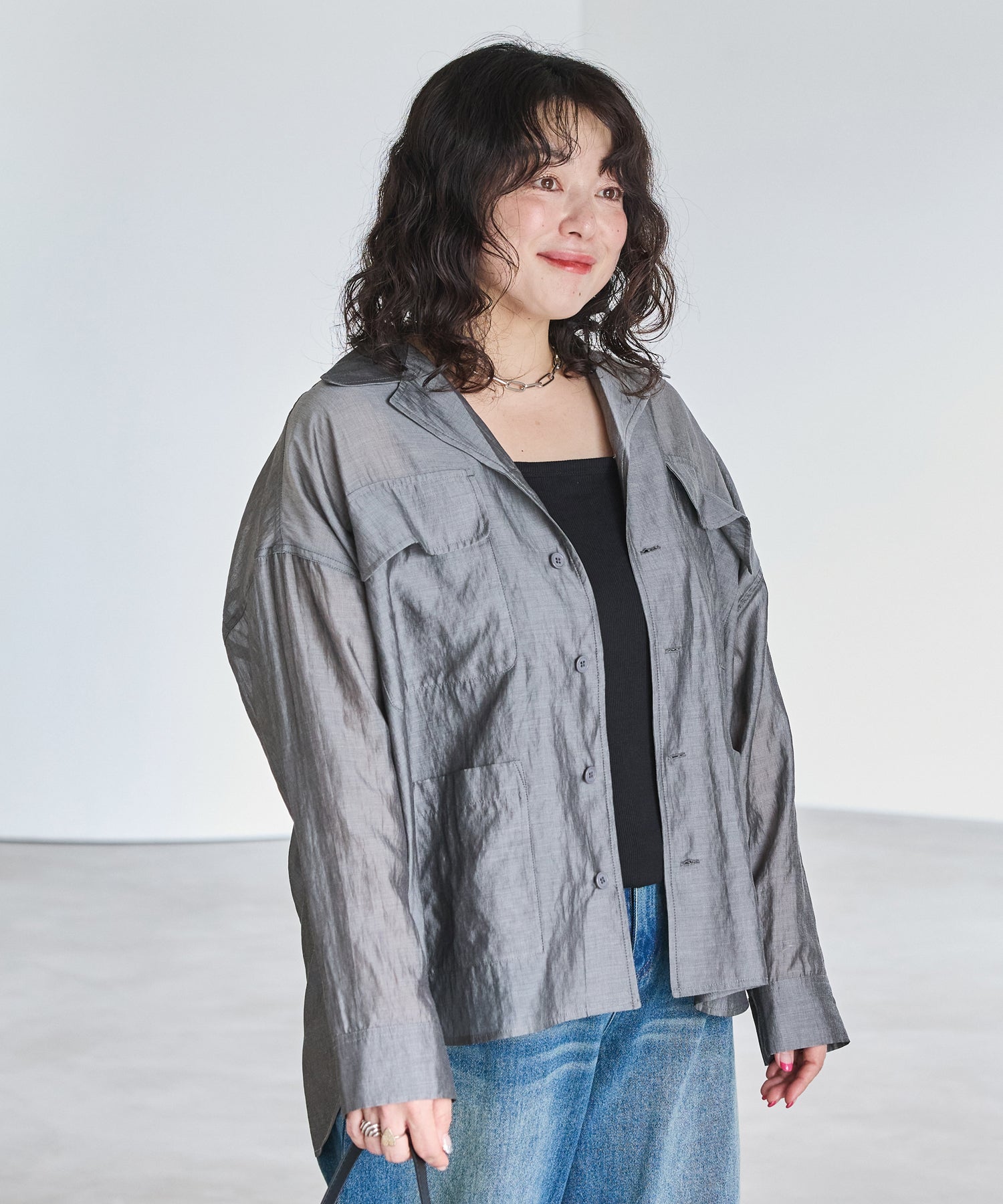 ブラック model:163cm 着用サイズ:3L