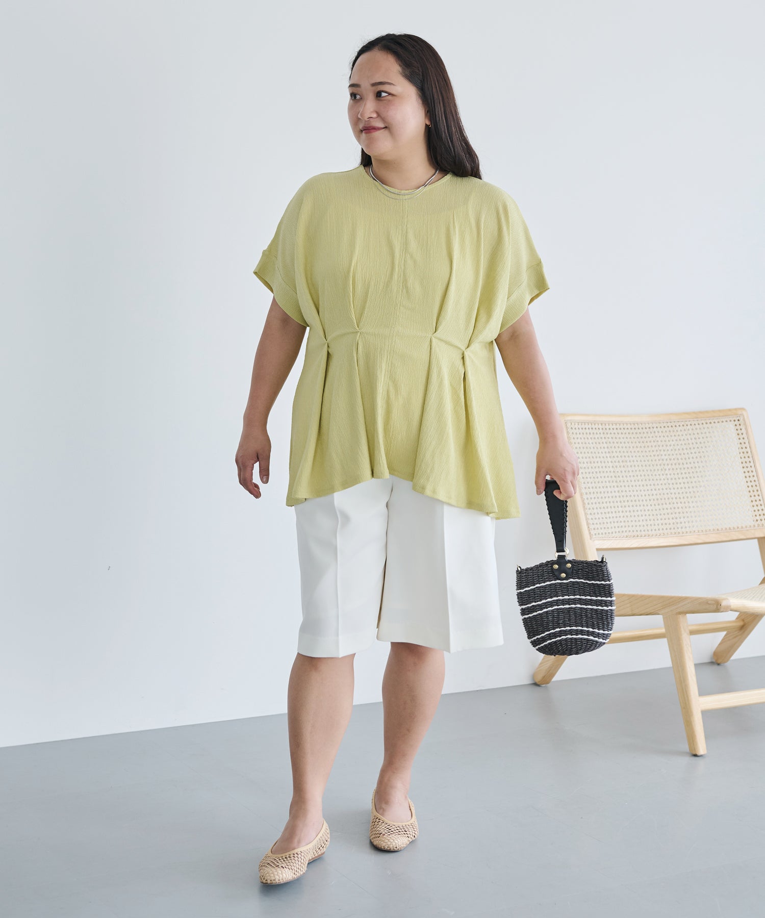オフホワイト model:161cm 着用サイズ:3L