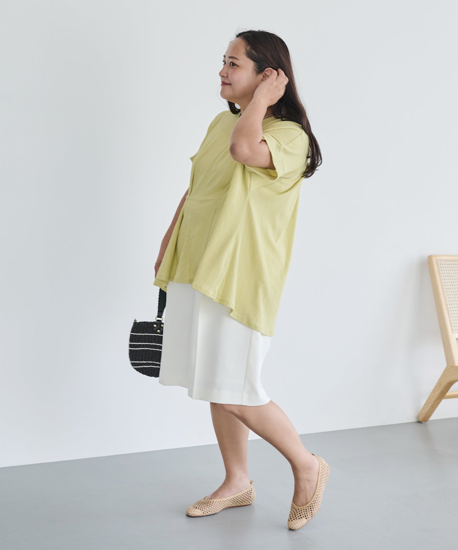 オフホワイト model:161cm 着用サイズ:3L