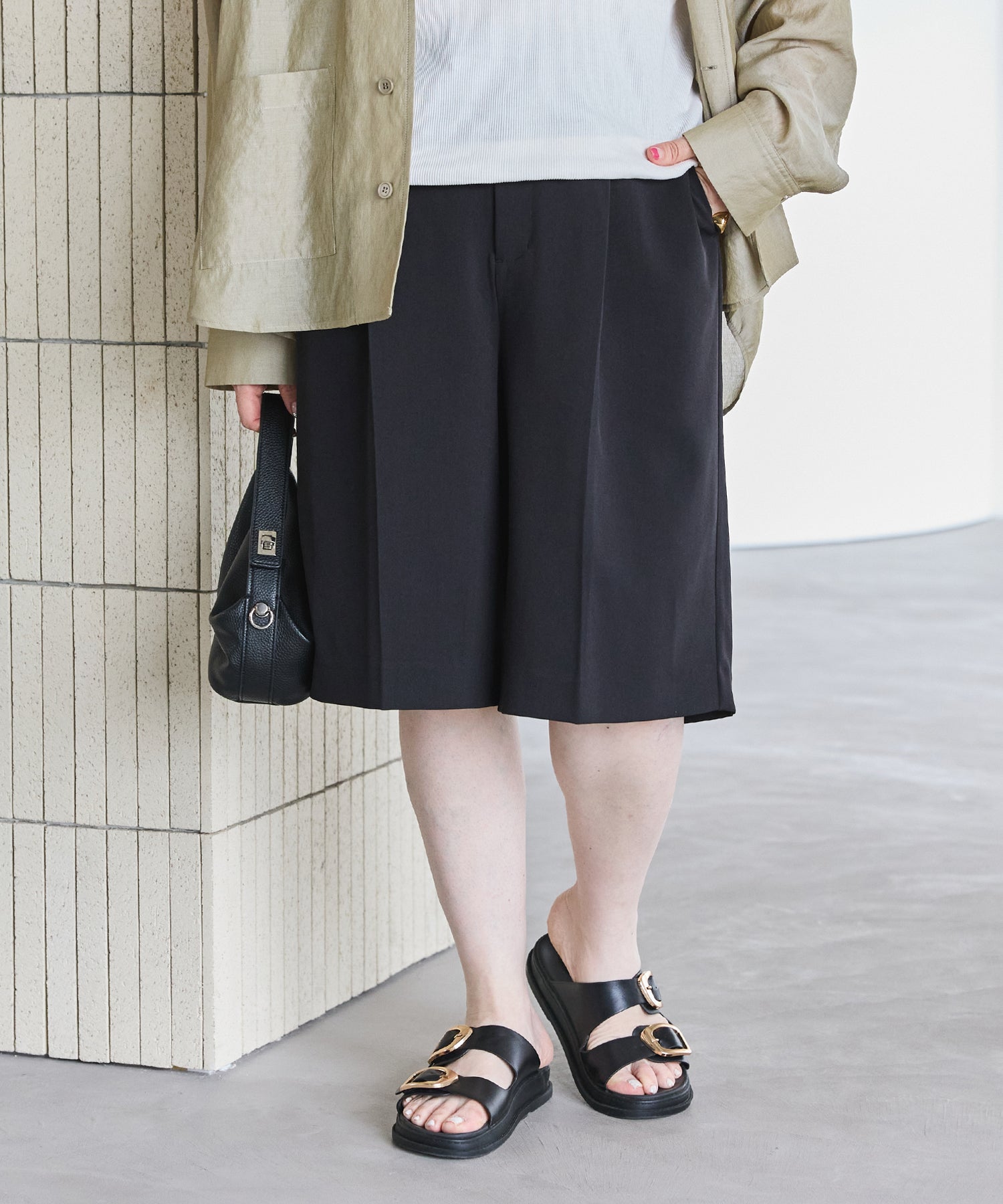 ブラック model:163cm 着用サイズ:3L