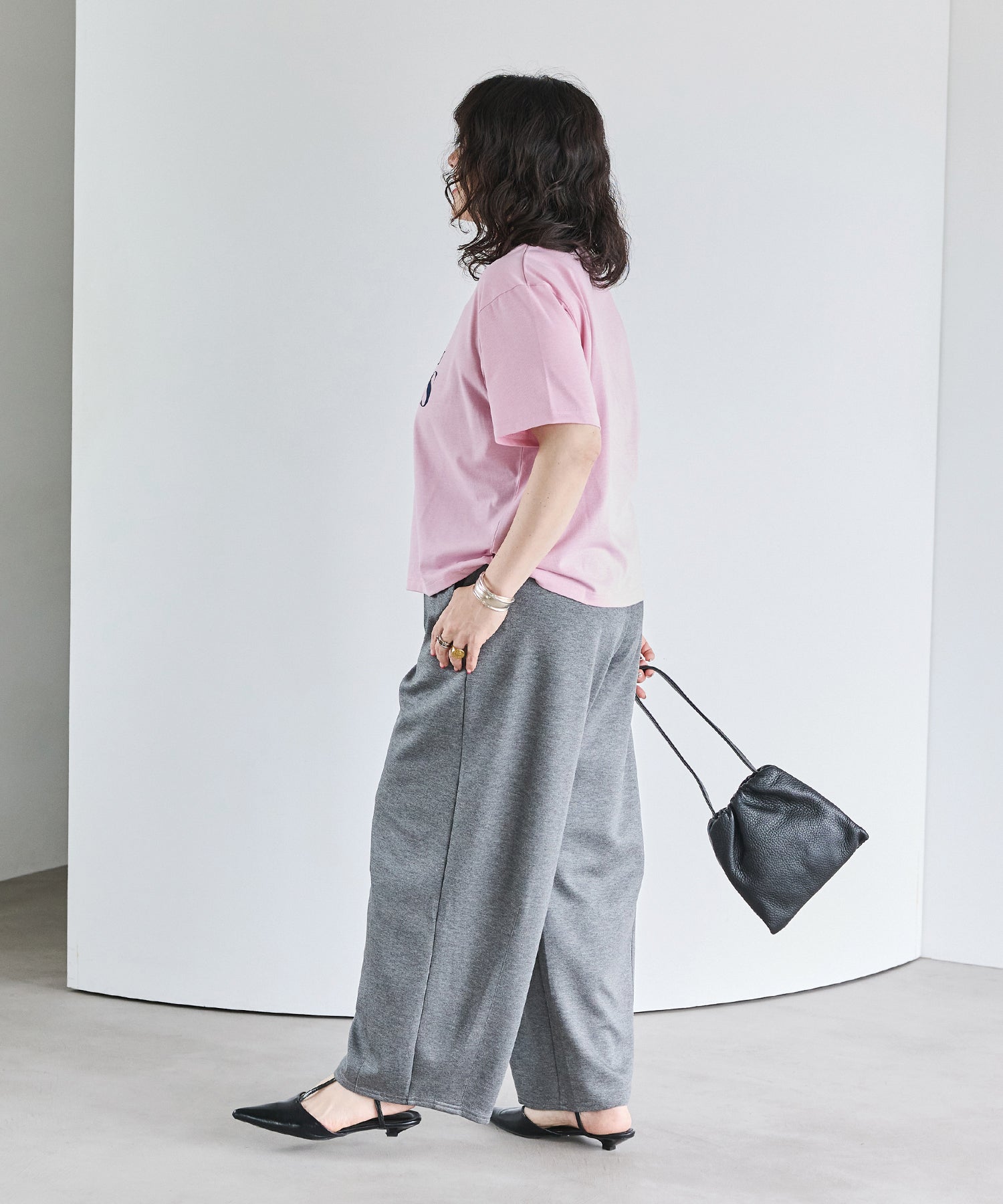 【洗える】カーブポンチパンツ