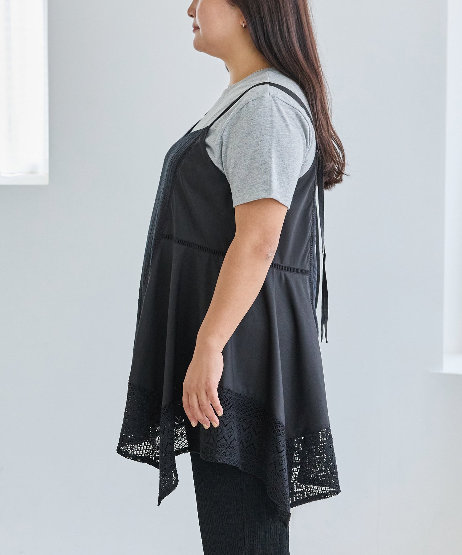 サイド ブラック model:161cm 着用サイズ:3L