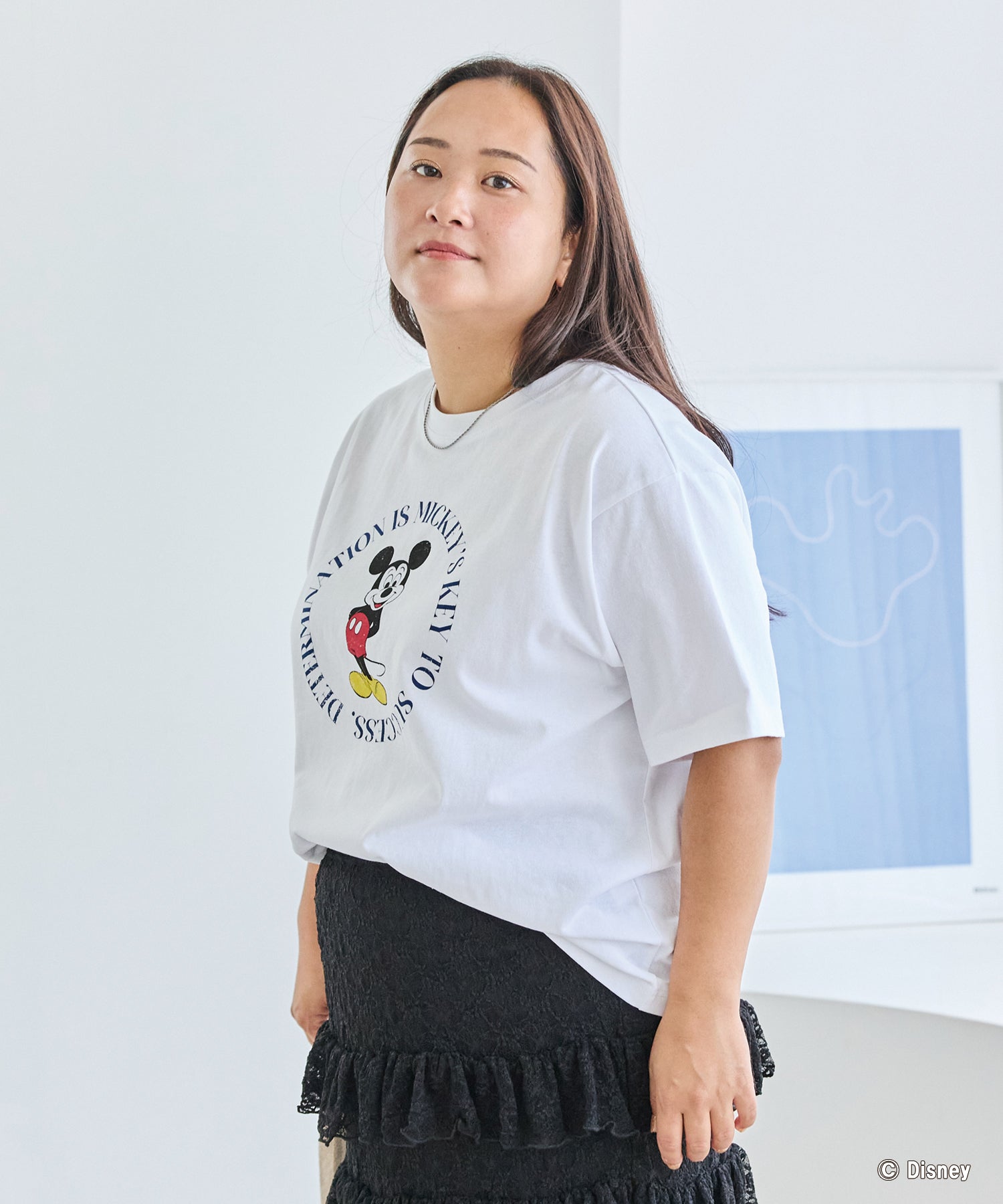 ホワイト model:161cm 着用サイズ:3L