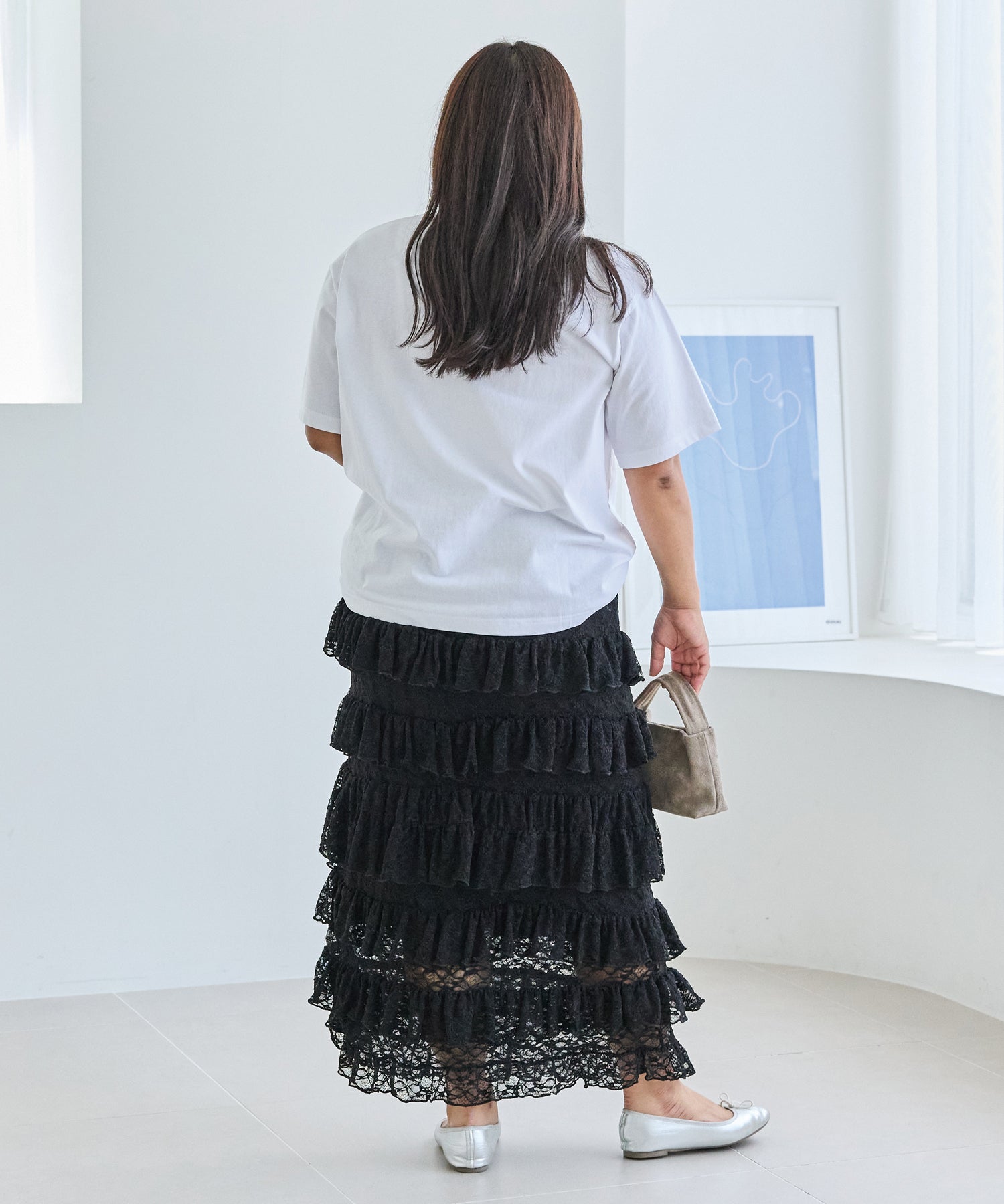 ホワイト model:161cm 着用サイズ:3L