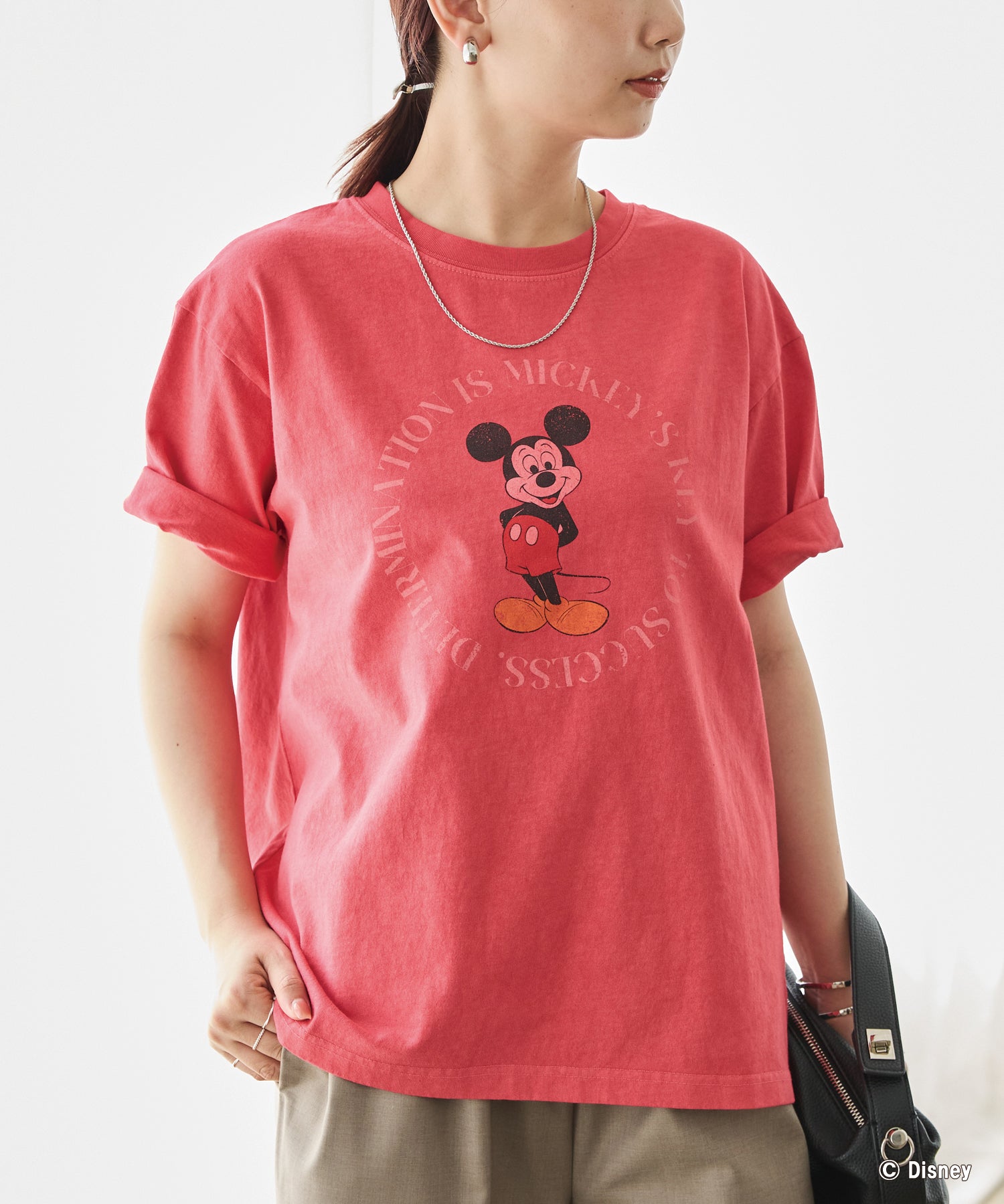ミッキー/プリントTシャツ