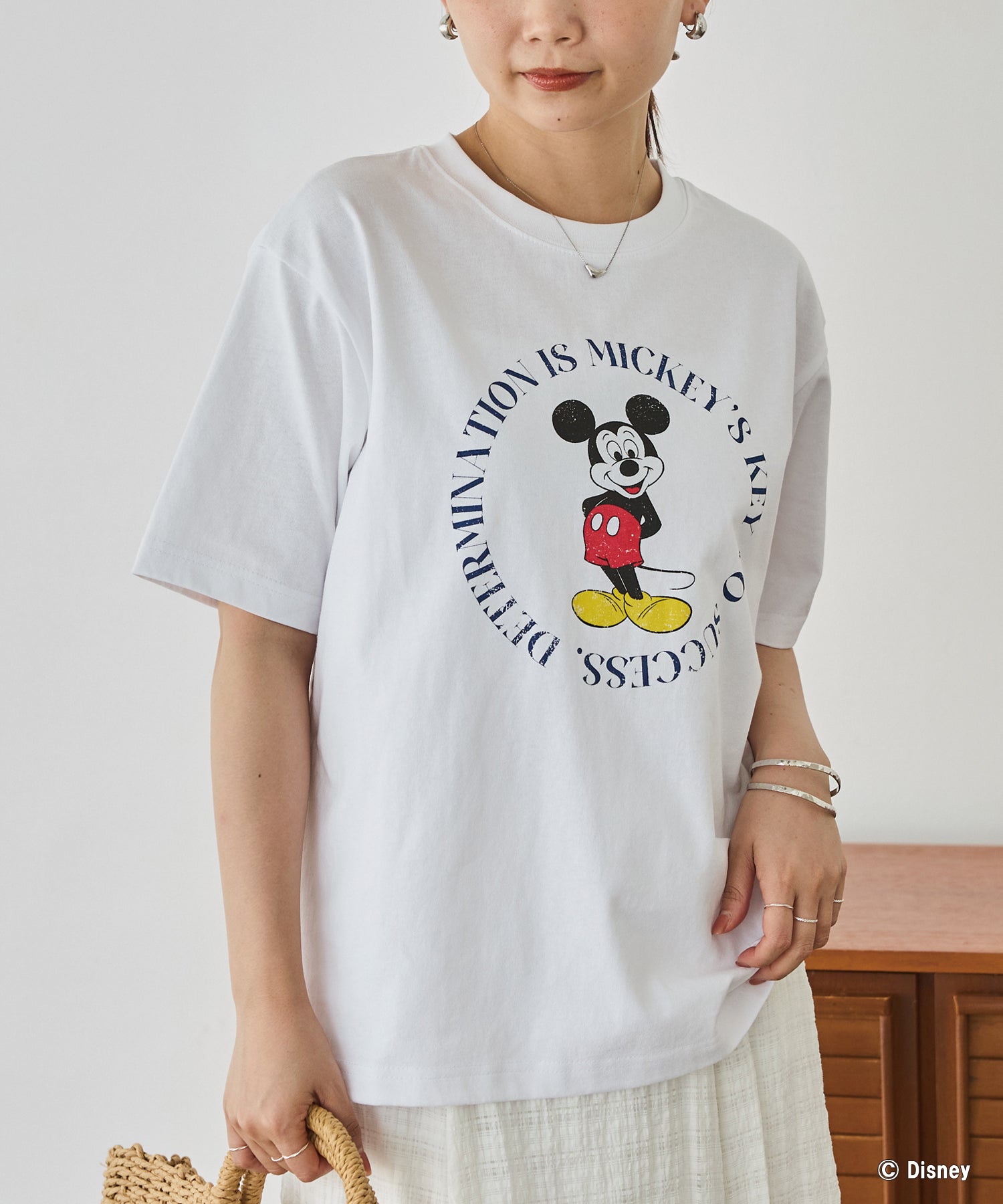 ミッキー/プリントTシャツ