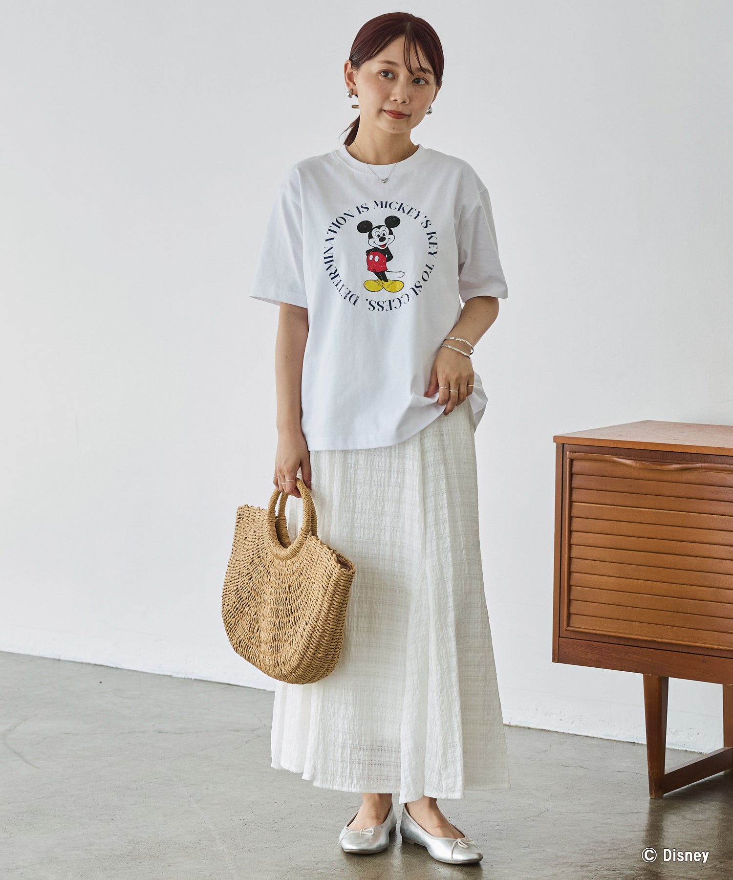 ミッキー/プリントTシャツ
