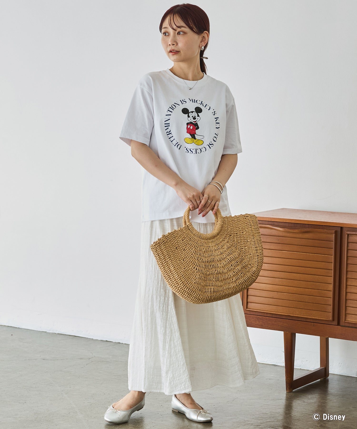 ミッキー/プリントTシャツ