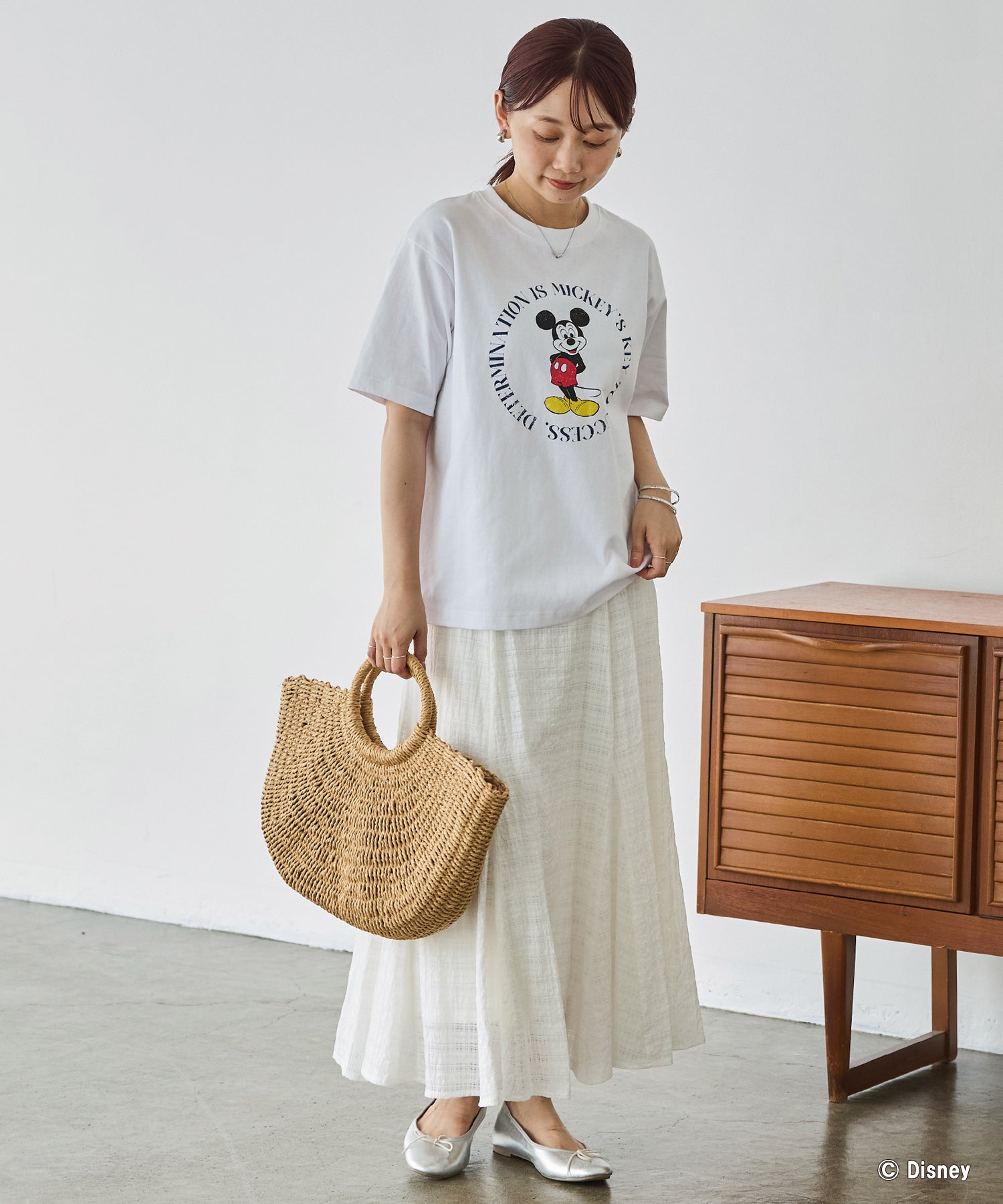 ミッキー/プリントTシャツ