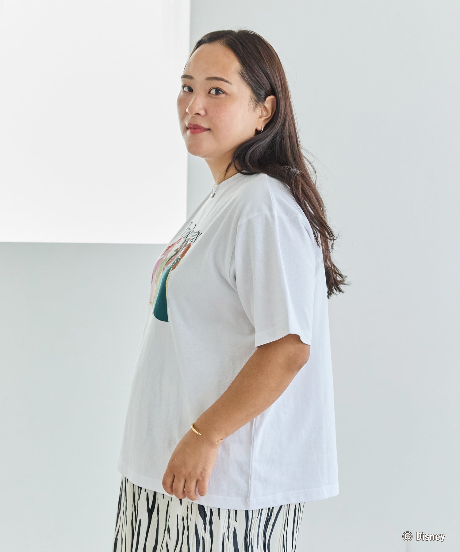 ホワイト model:161cm 着用サイズ:3L
