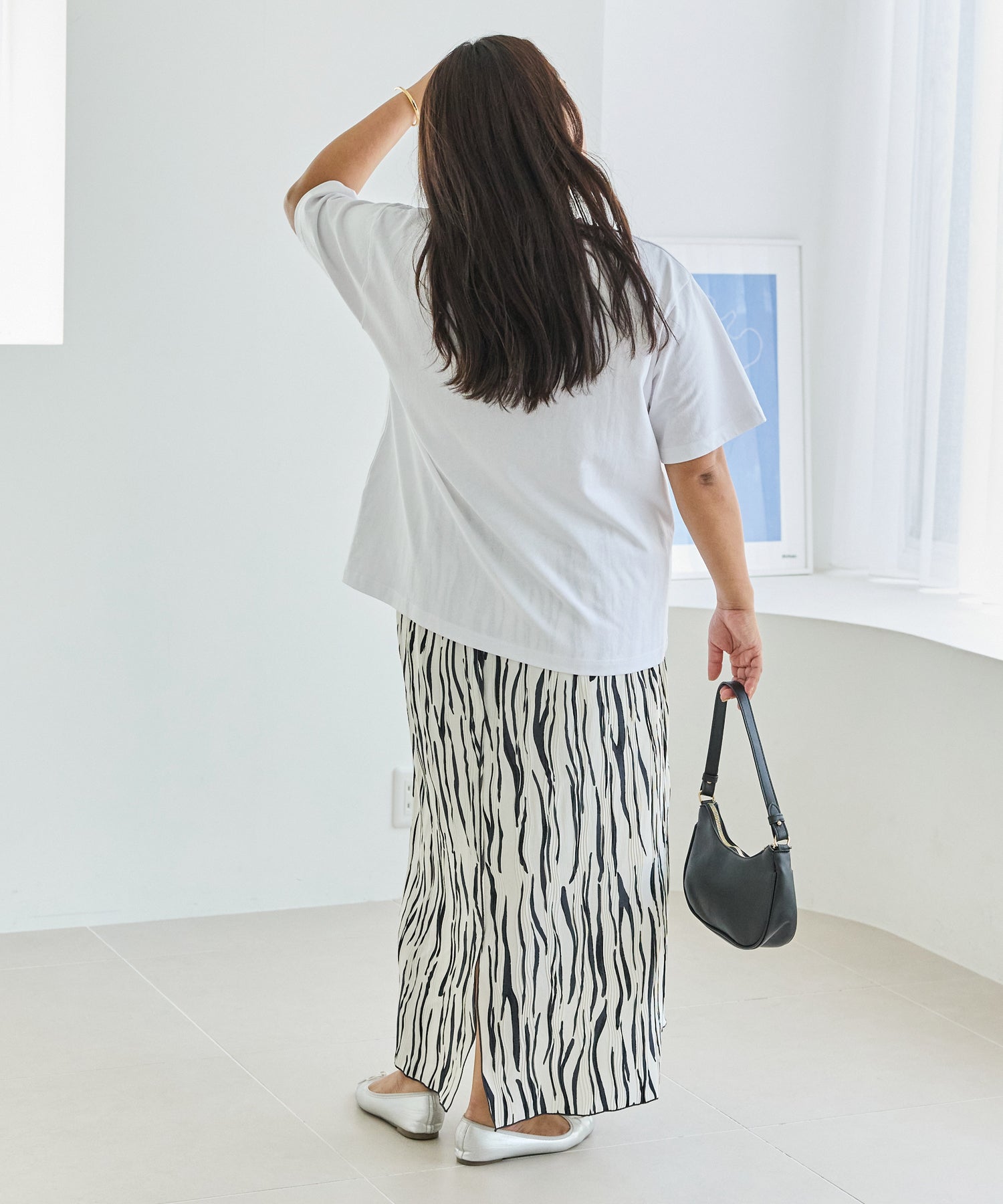 ホワイト model:161cm 着用サイズ:3L