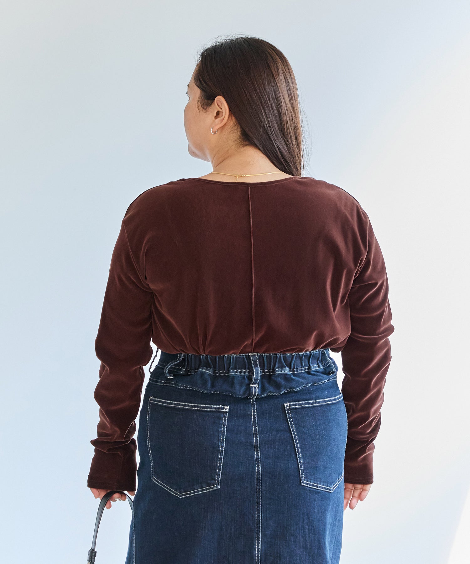 ブラウン model:161cm 着用サイズ:3L
